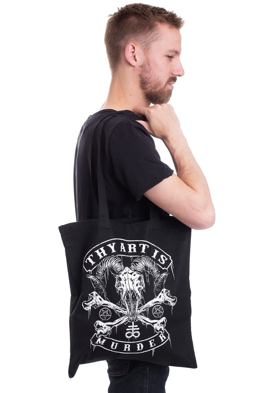 Thy Art Is Murder - Baphomet Skull - Tote Bag | Neutral-Image