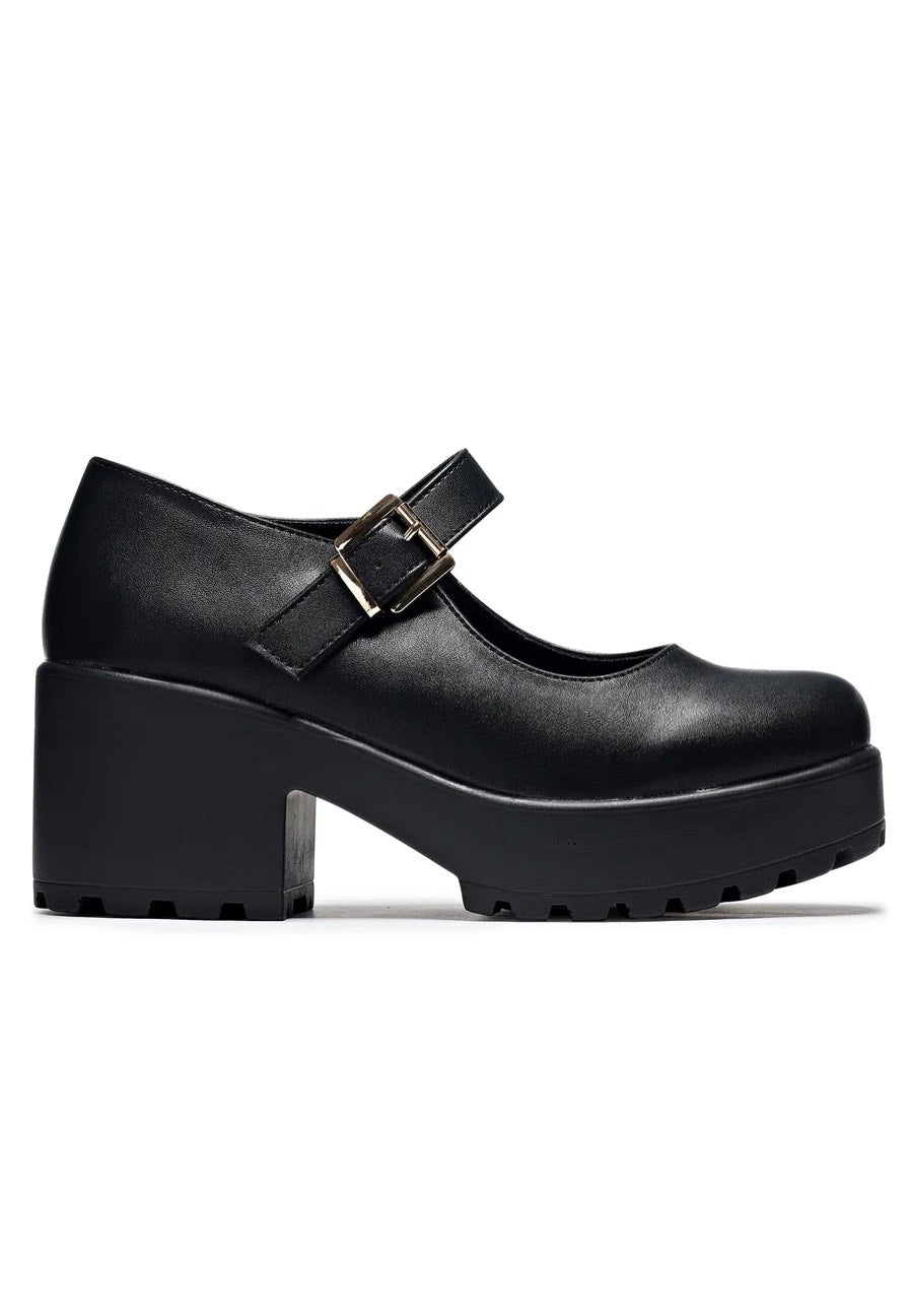 Koi Footwear - Tira Mary Jane Shoes 'Faux Leather Edition' Black - Girl Shoes | Women-Image