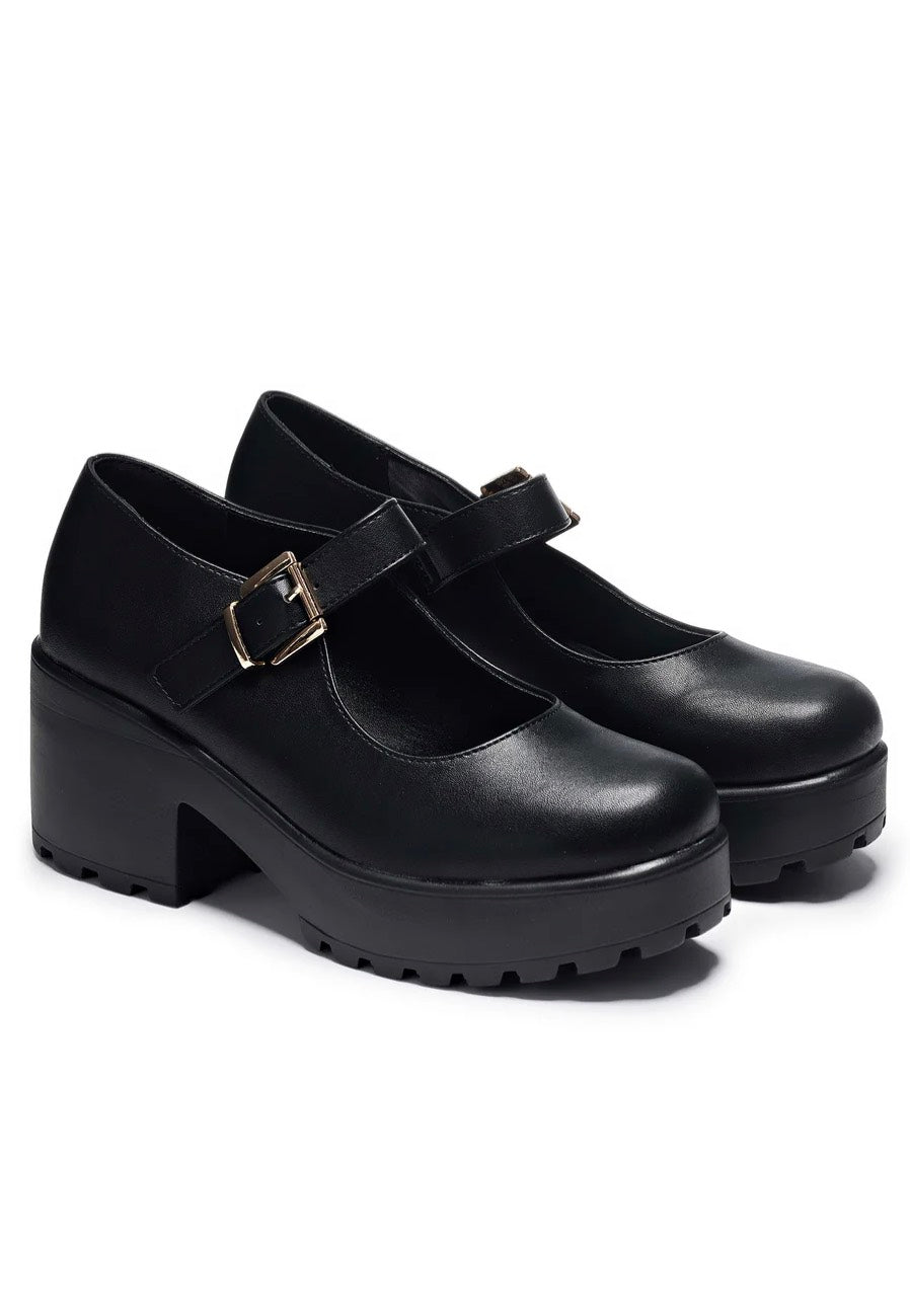 Koi Footwear - Tira Mary Jane Shoes 'Faux Leather Edition' Black - Girl Shoes | Women-Image