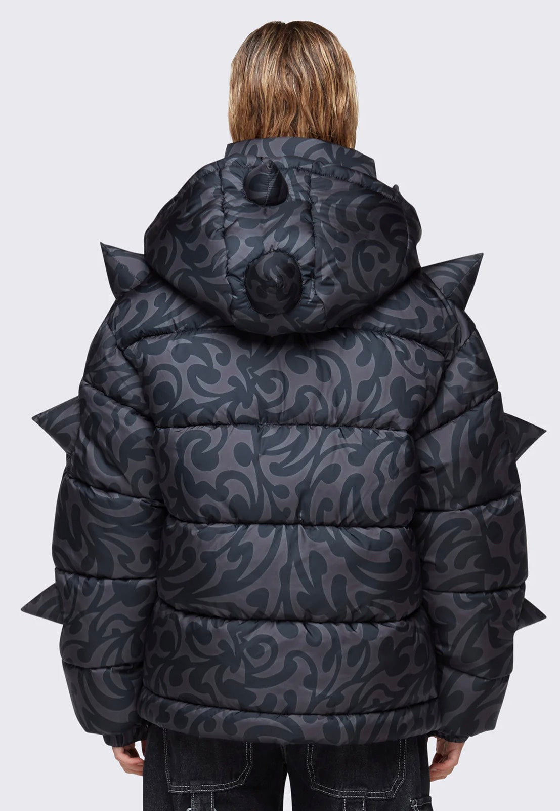 Minga London - Trippin Spike Hooded Puffer - Jacket | Women-Image