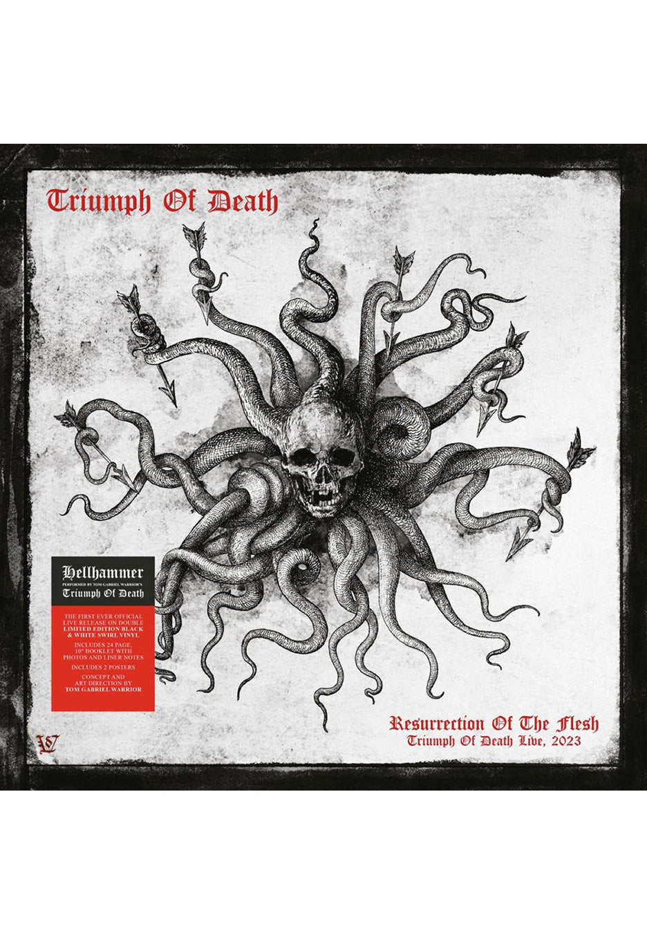 Triumph Of Death - Resurrection Of The Flesh Black/White Swirl - Colored 2 Vinyl | Neutral-Image