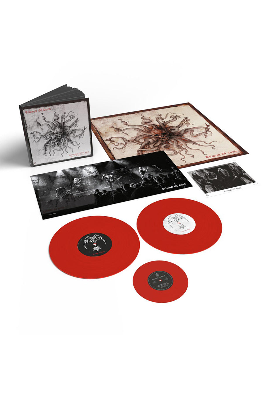 Triumph Of Death - Resurrection Of The Flesh Red - Colored 2 Vinyl + 7 Inch | Neutral-Image