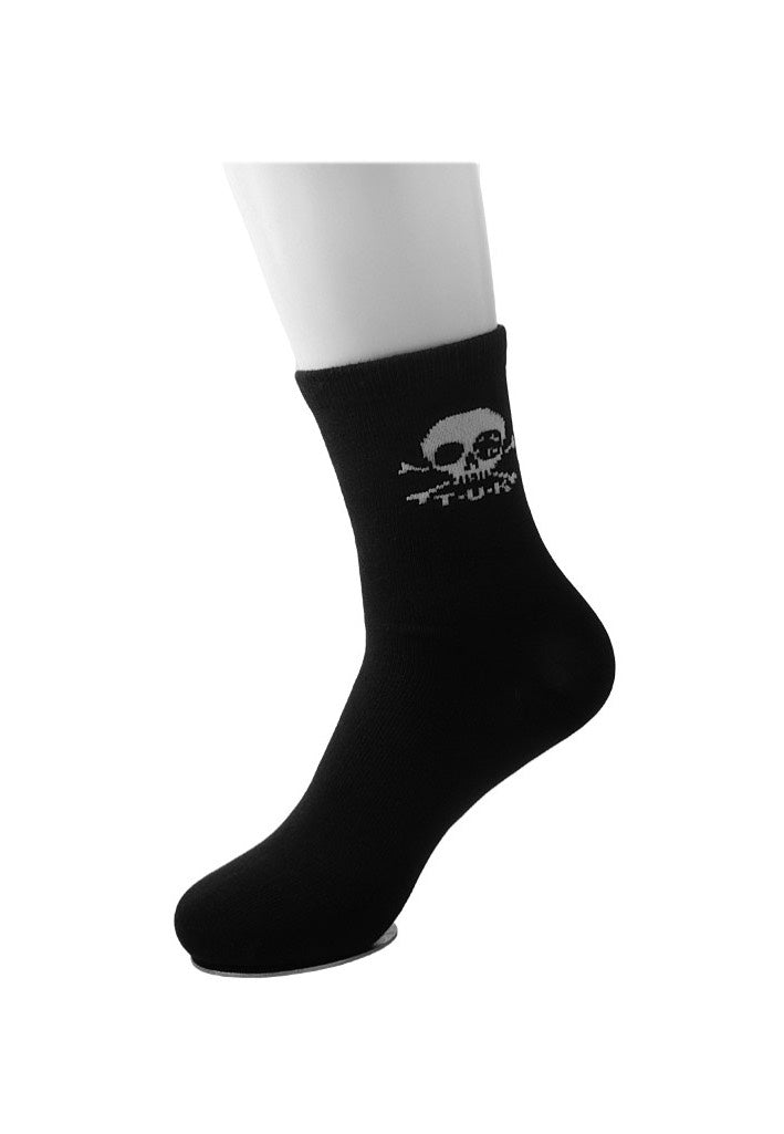 T.U.K. - Black/White Skull - Socks | Neutral-Image