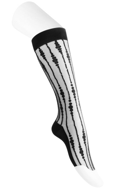 T.U.K. - Black Hi Stripe - Socks | Neutral-Image