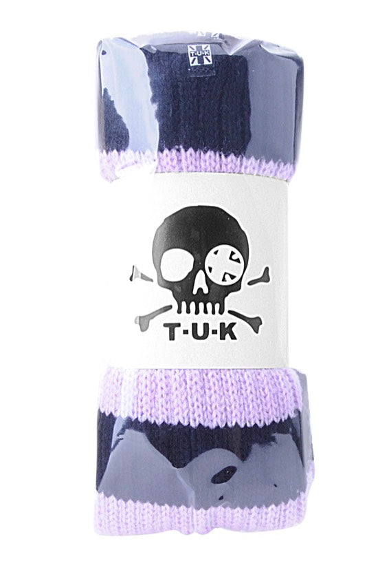 T.U.K. - Legging Purple Black Stripe Knit - Legwarmer | Neutral-Image