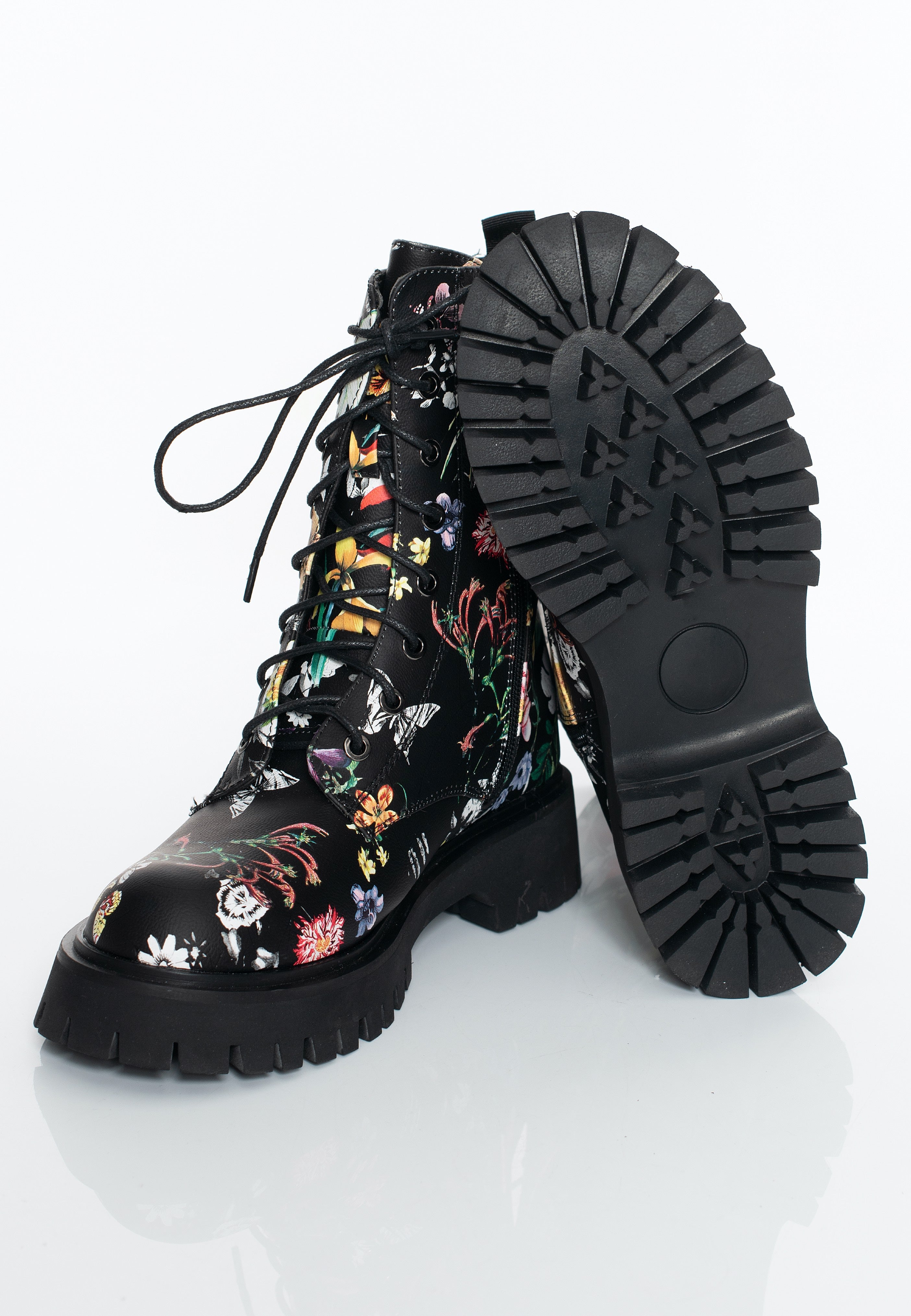 Koi Footwear - Garden Games Floral Print Black - Girl Shoes | Women-Image