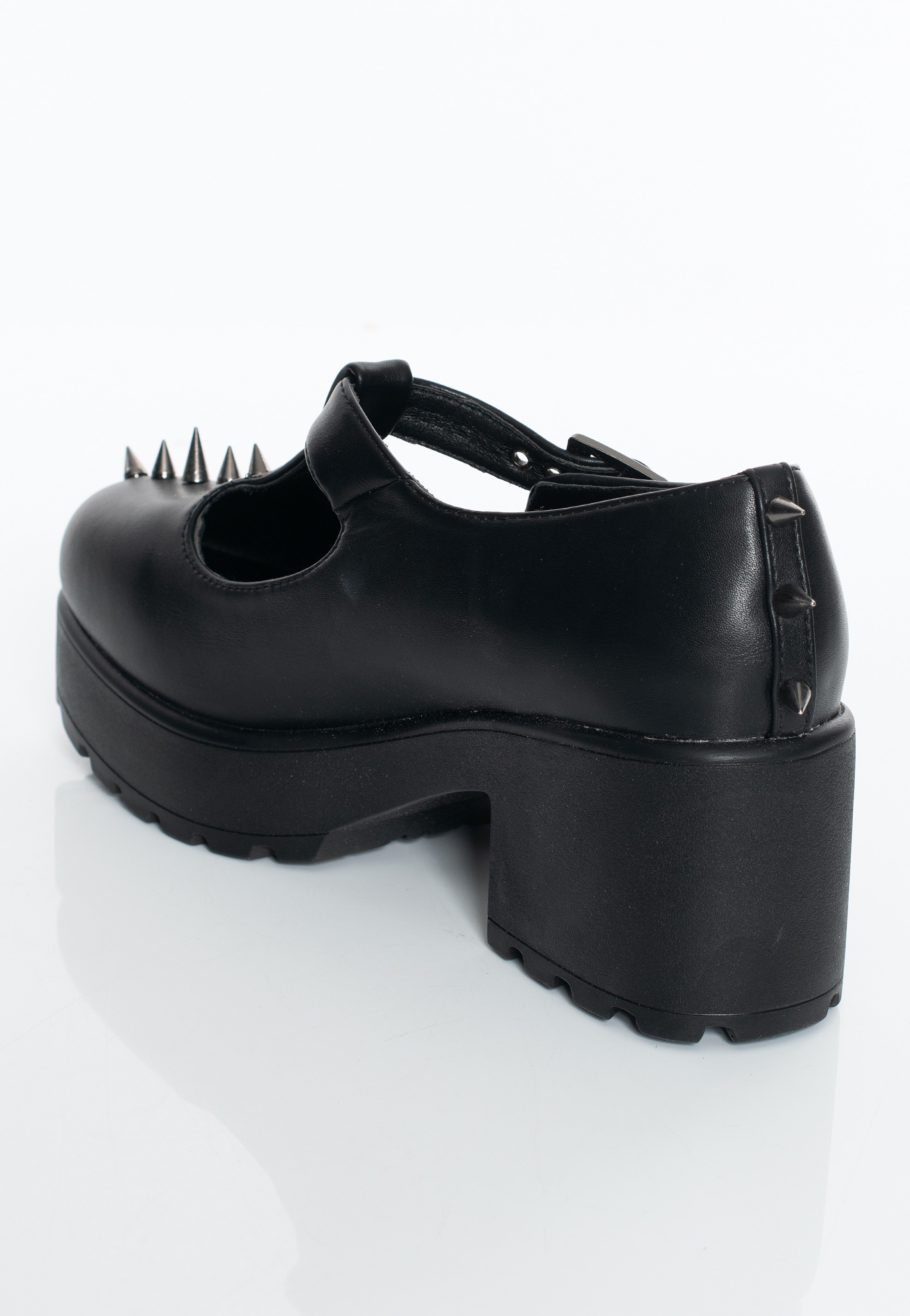 Koi Footwear - Sai Spike Mary Janes Deranged Gloom Edition Black - Girl Shoes | Women-Image