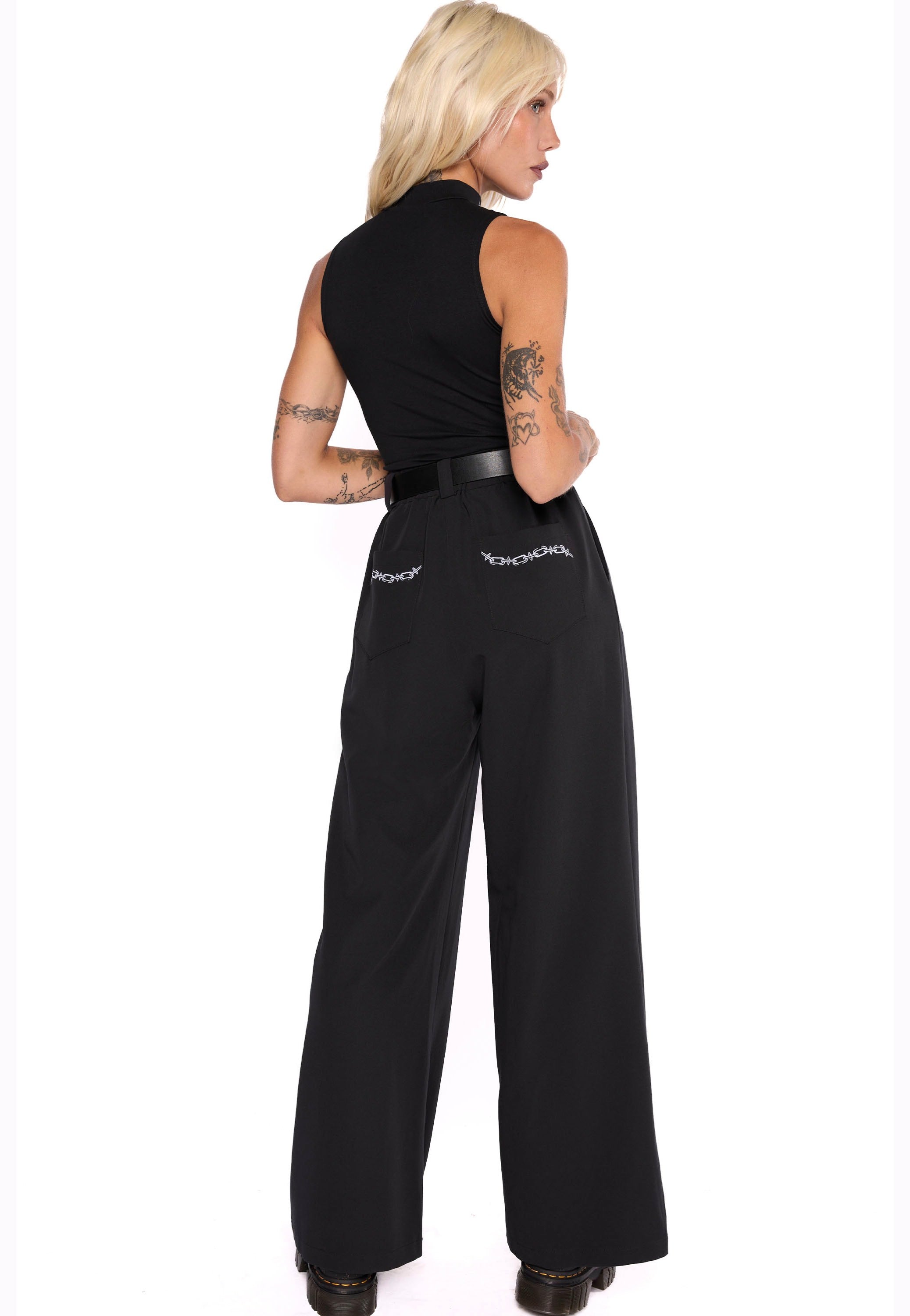 Mary Wyatt - Unchained Wide Leg O-Ring - Pants | Women-Image