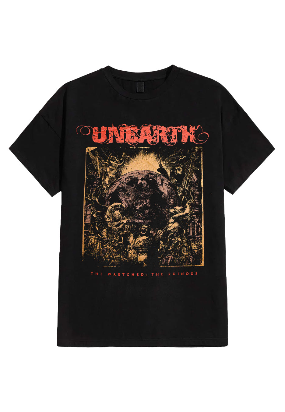 Unearth - The Wretched The Ruinous Album Cover - T-Shirt | Neutral-Image