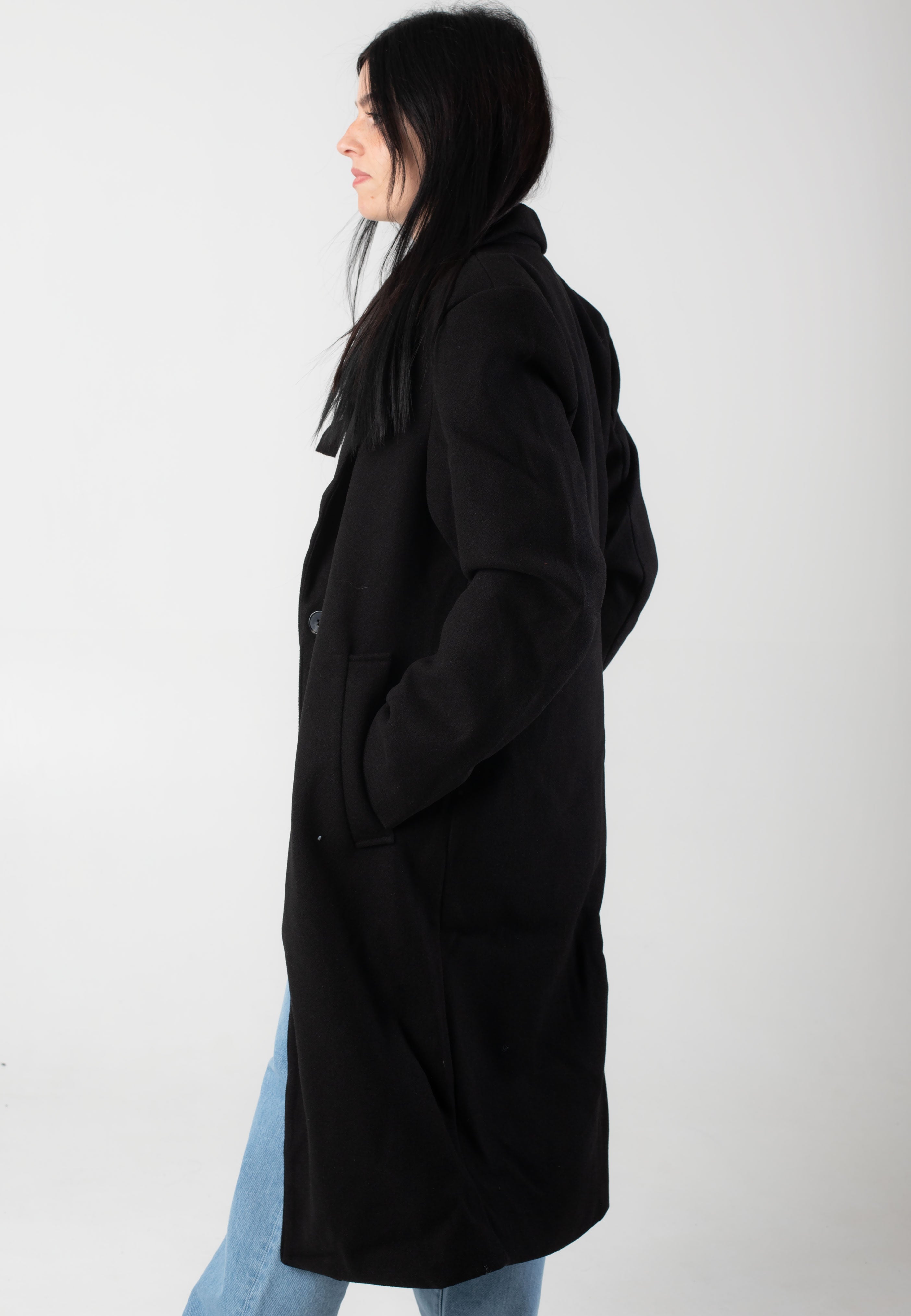 Urban Classics - Ladies Basic Black - Coat | Women-Image