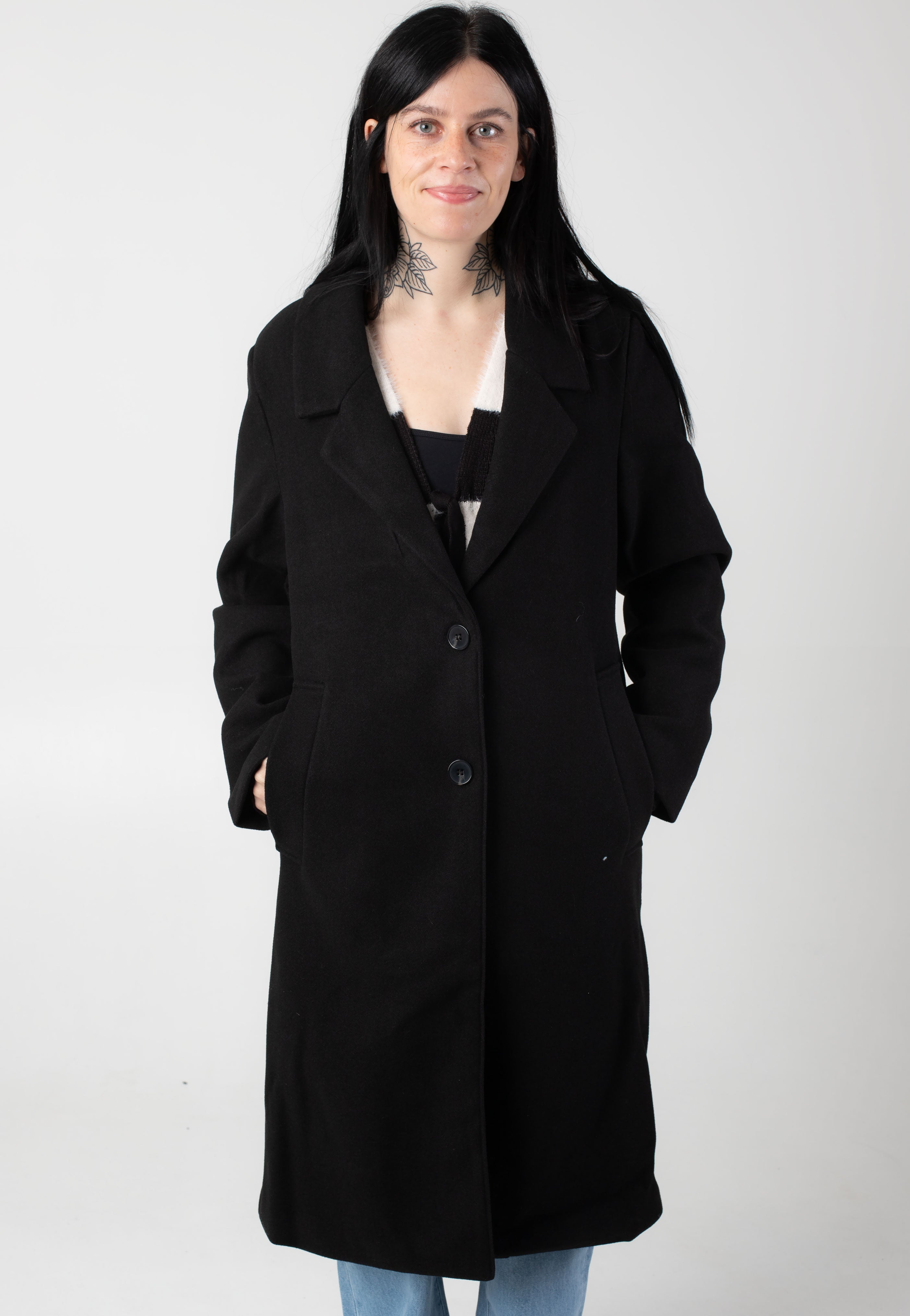 Urban Classics - Ladies Basic Black - Coat | Women-Image