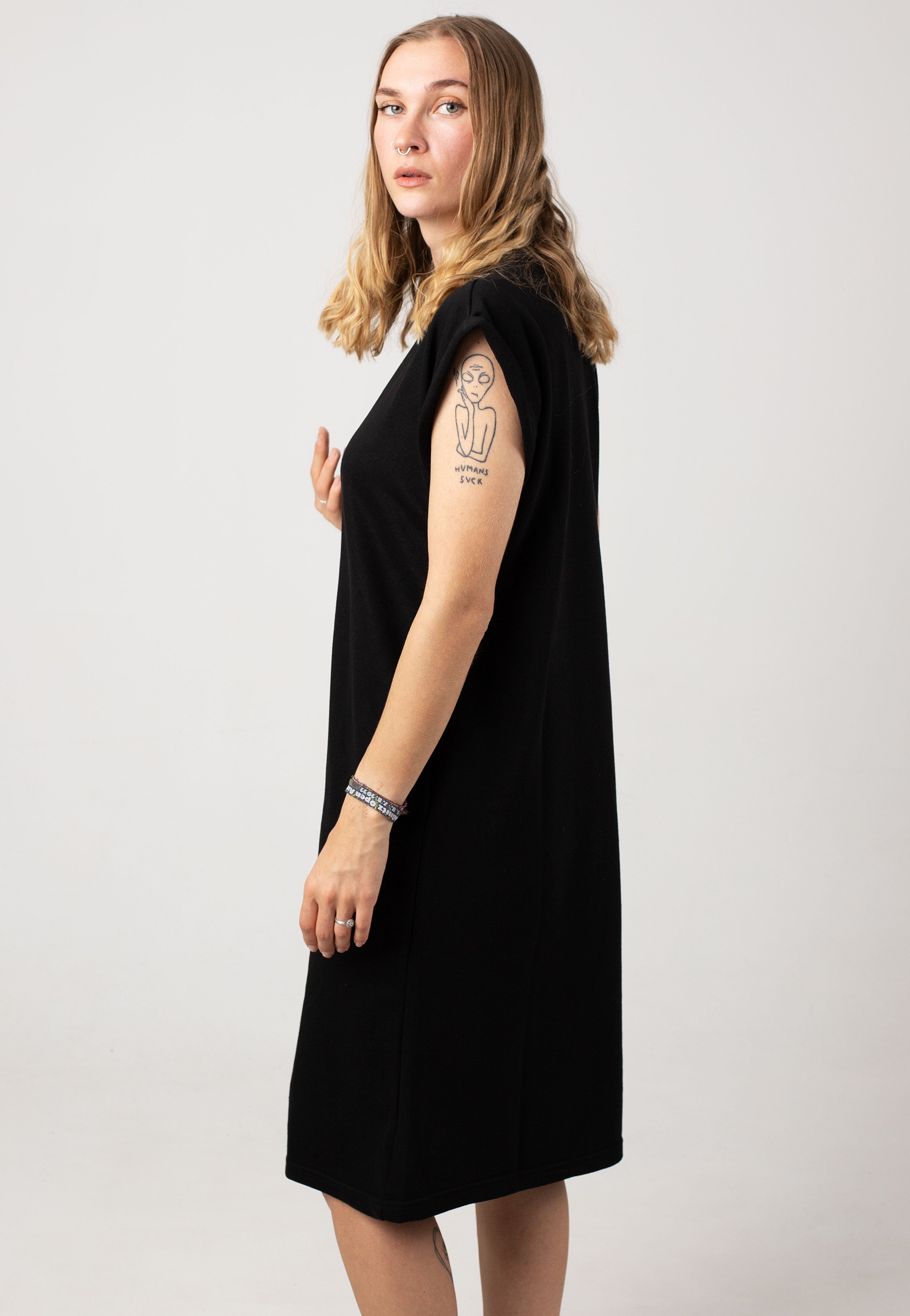 Urban Classics - Ladies Light Terry Black - Dress | Women-Image