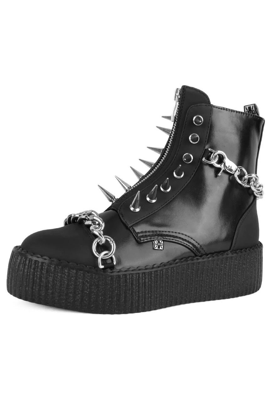 T.U.K. - Viva High Sole Black Spike N Chain - Girl Shoes | Women-Image