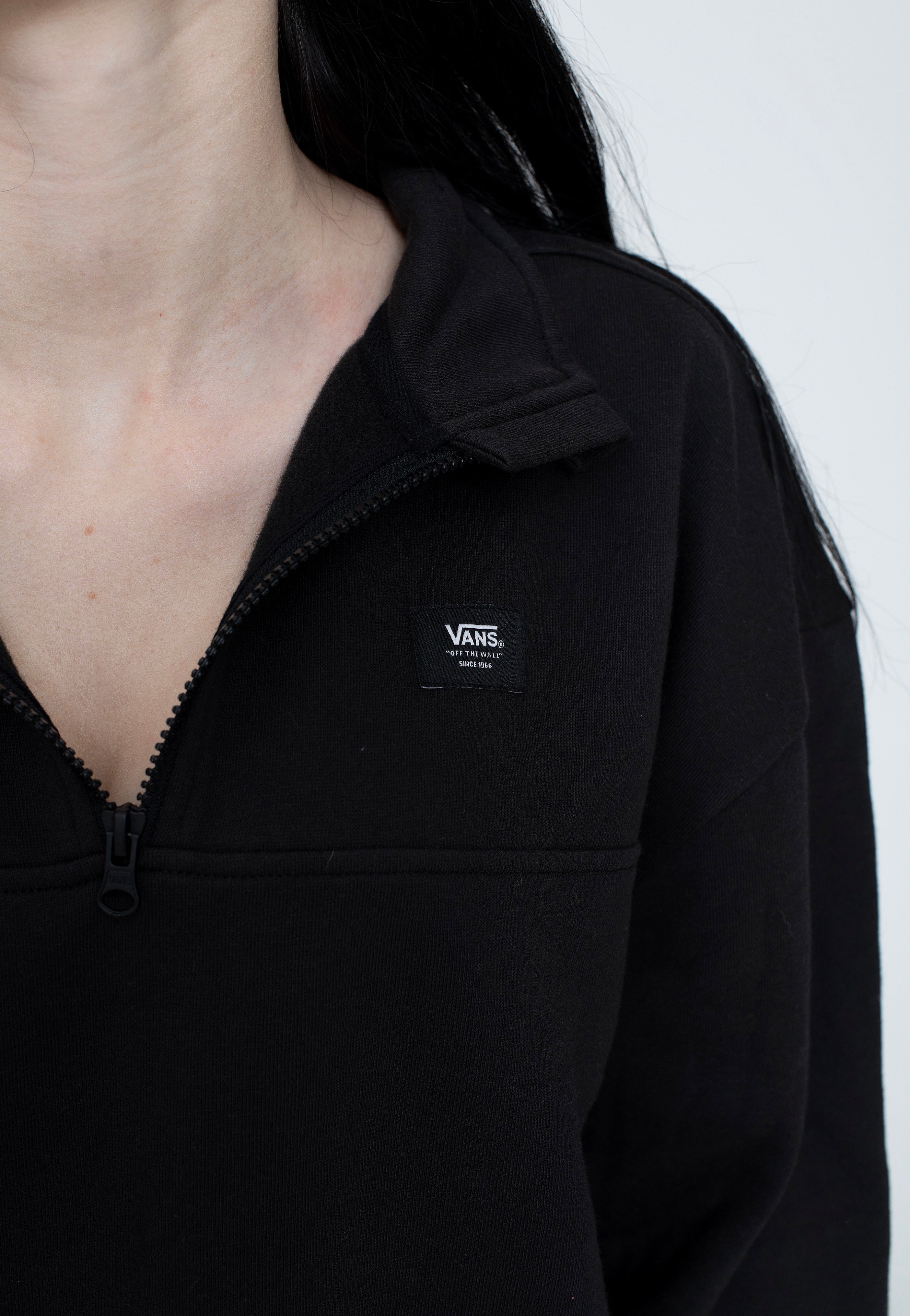 Vans - Leighton Mock Neck Fleece Black - Sweater | Women-Image