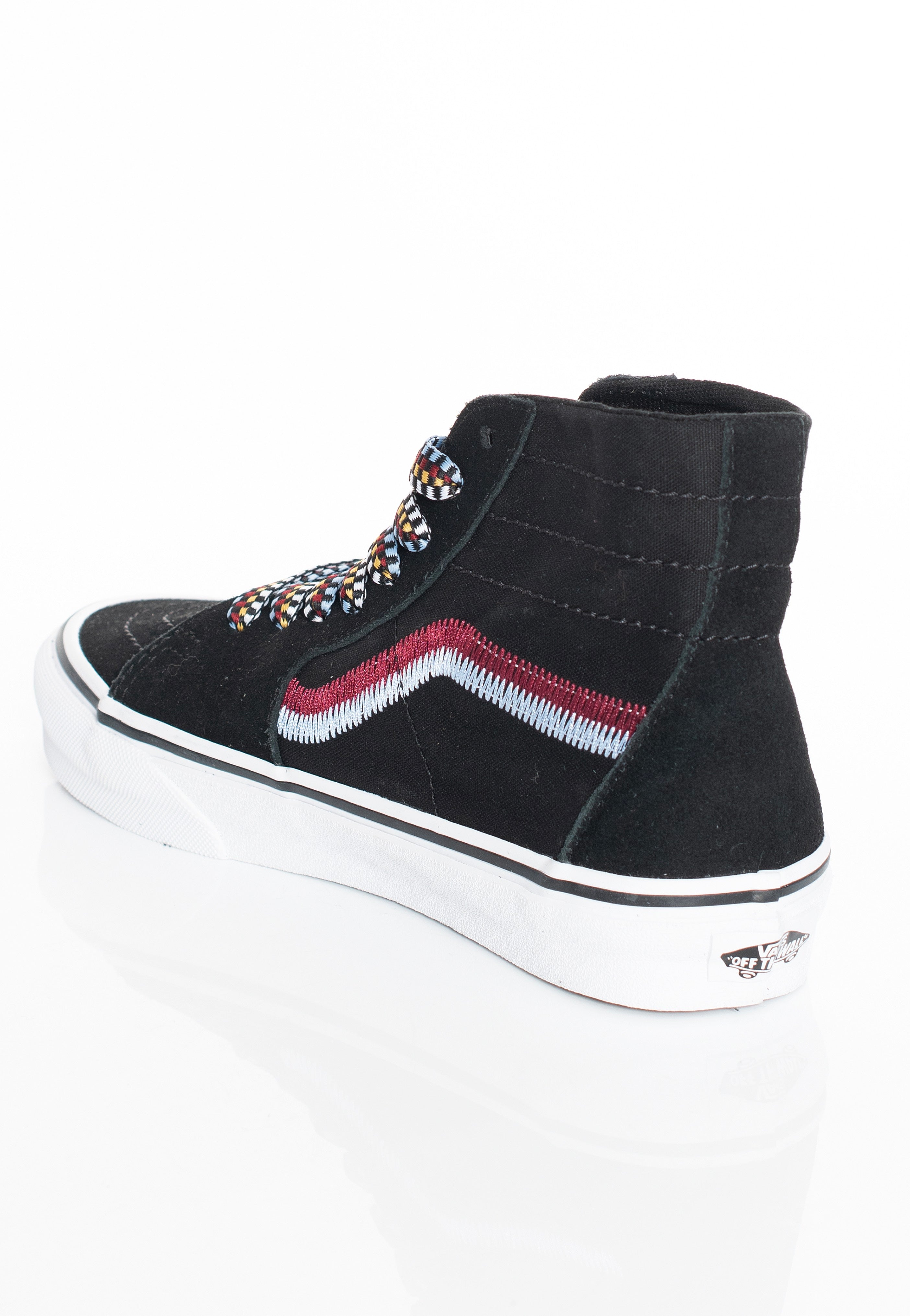 Vans - Sk8-Hi Tapered Embroidery Black - Girl Shoes | Women-Image