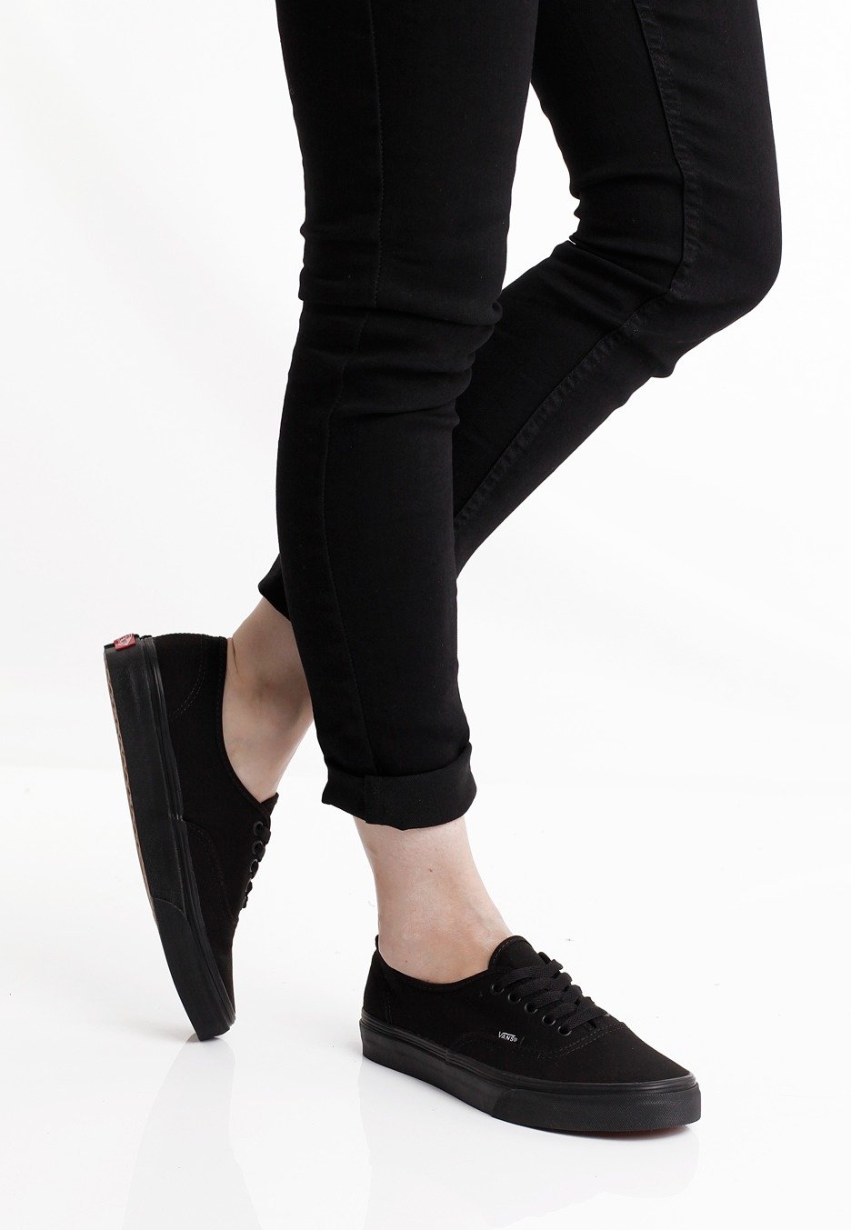 Black vans womens online