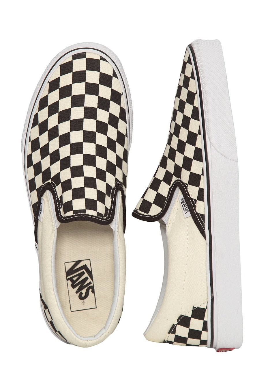 Vans - Classic Slip-On Black/White Checkerboard - Shoes | Men-Image