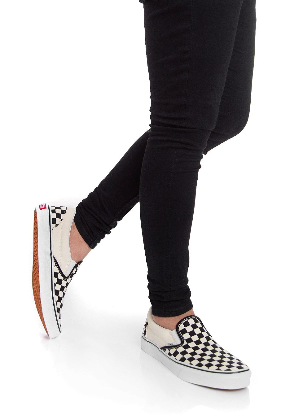 Vans - Classic Slip-On Black/White Checkerboard - Shoes | Men-Image