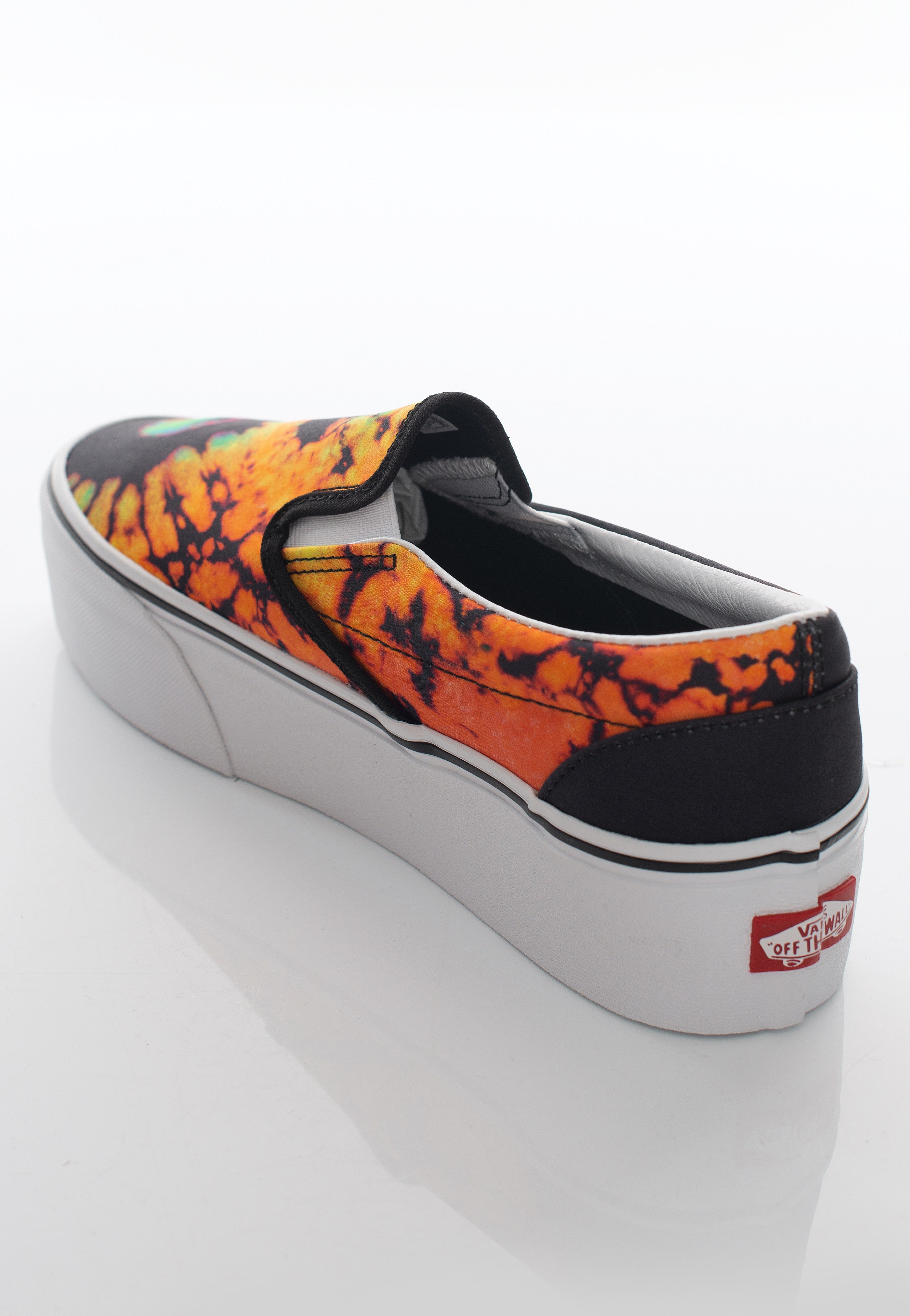 Vans Classic Slip On Stackform Paradoxical Black Multi Girl Shoes Nuclear Blast