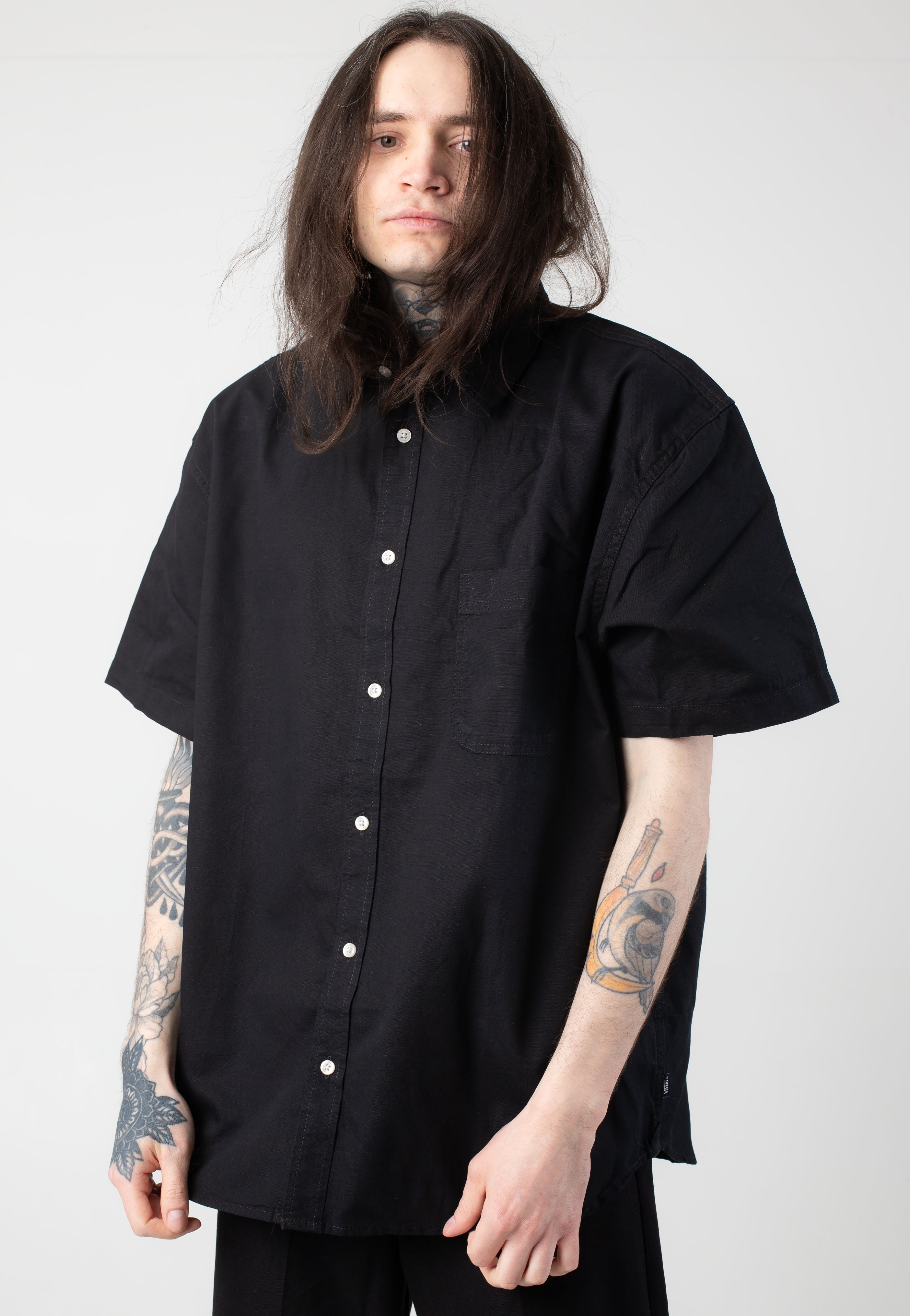 Vans - Lawson Solid Woven Black - Shirt | Men-Image