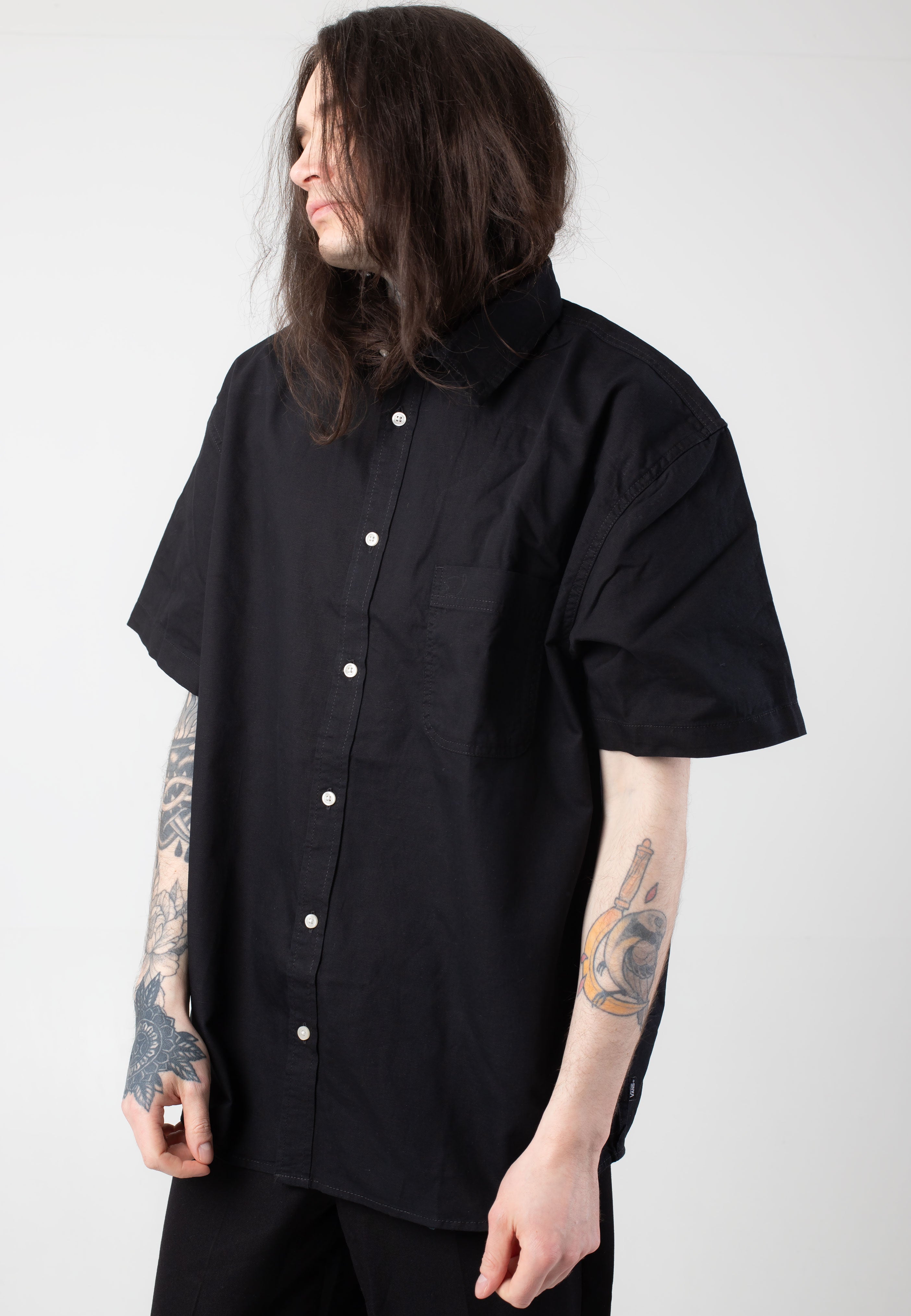 Vans - Lawson Solid Woven Black - Shirt | Men-Image