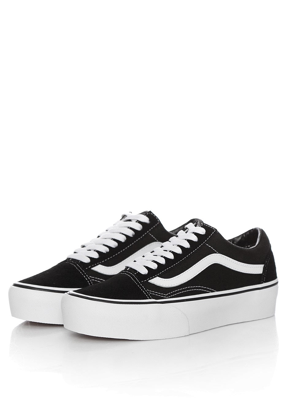 Vans - Old Skool Platform Black/White - Girl Shoes | Women-Image