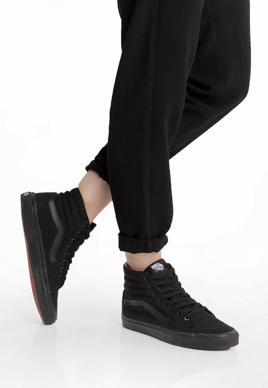 All black vans ladies online