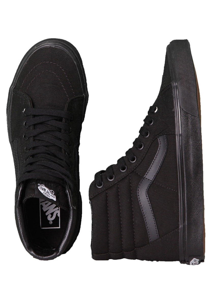 Vans - Sk8-Hi Black/Black/Black - Girl Shoes | Nuclear Blast