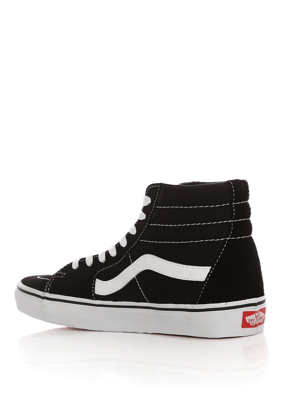 Vans - Sk8-Hi Black/Black/White - Girl Shoes