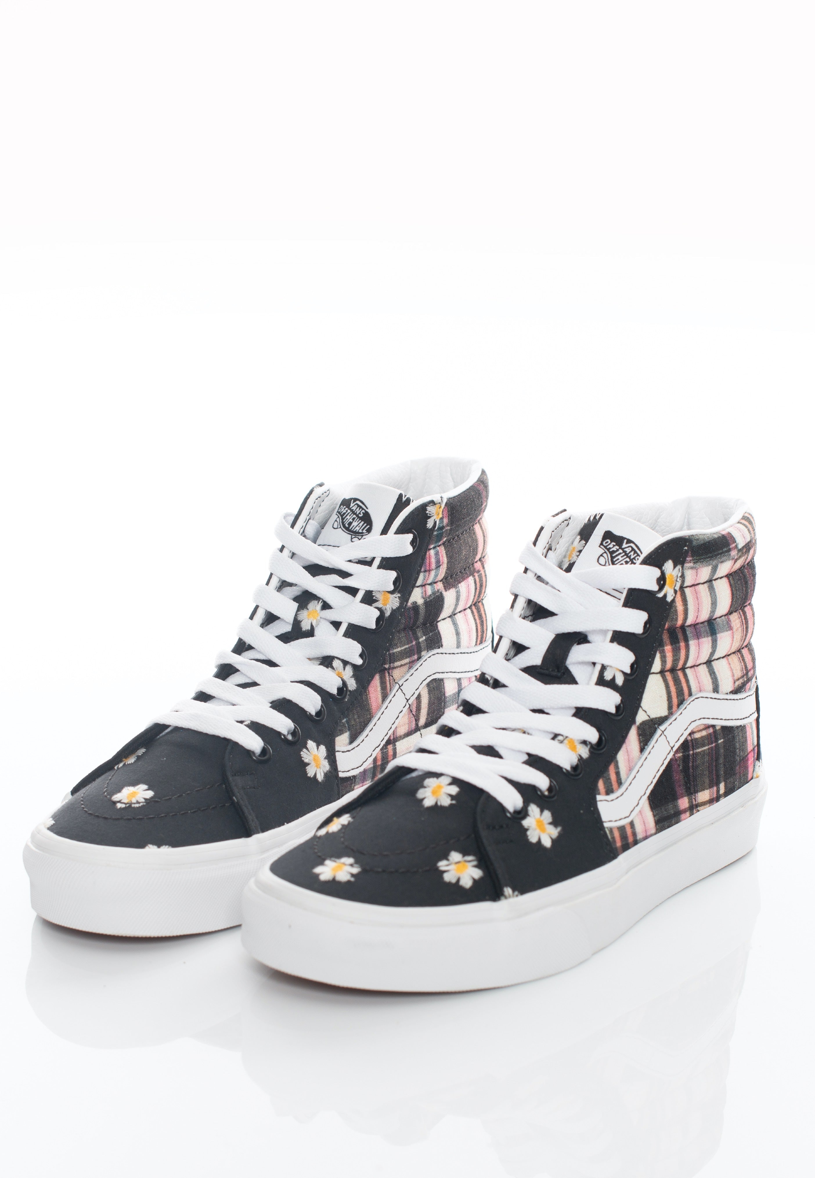 Vans - Sk8 Hi Floral Plaid Patchwork - Girl Shoes | Women-Image