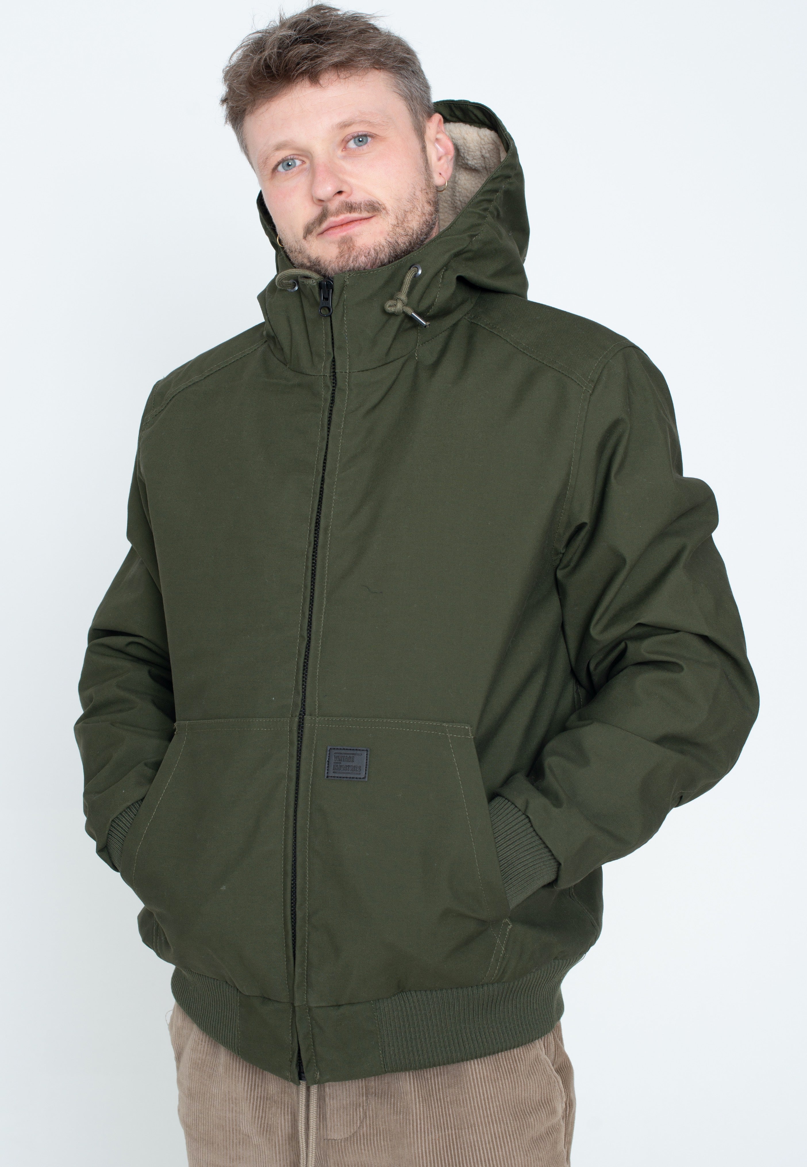 Vintage Industries - Datton Dark Olive - Jacket