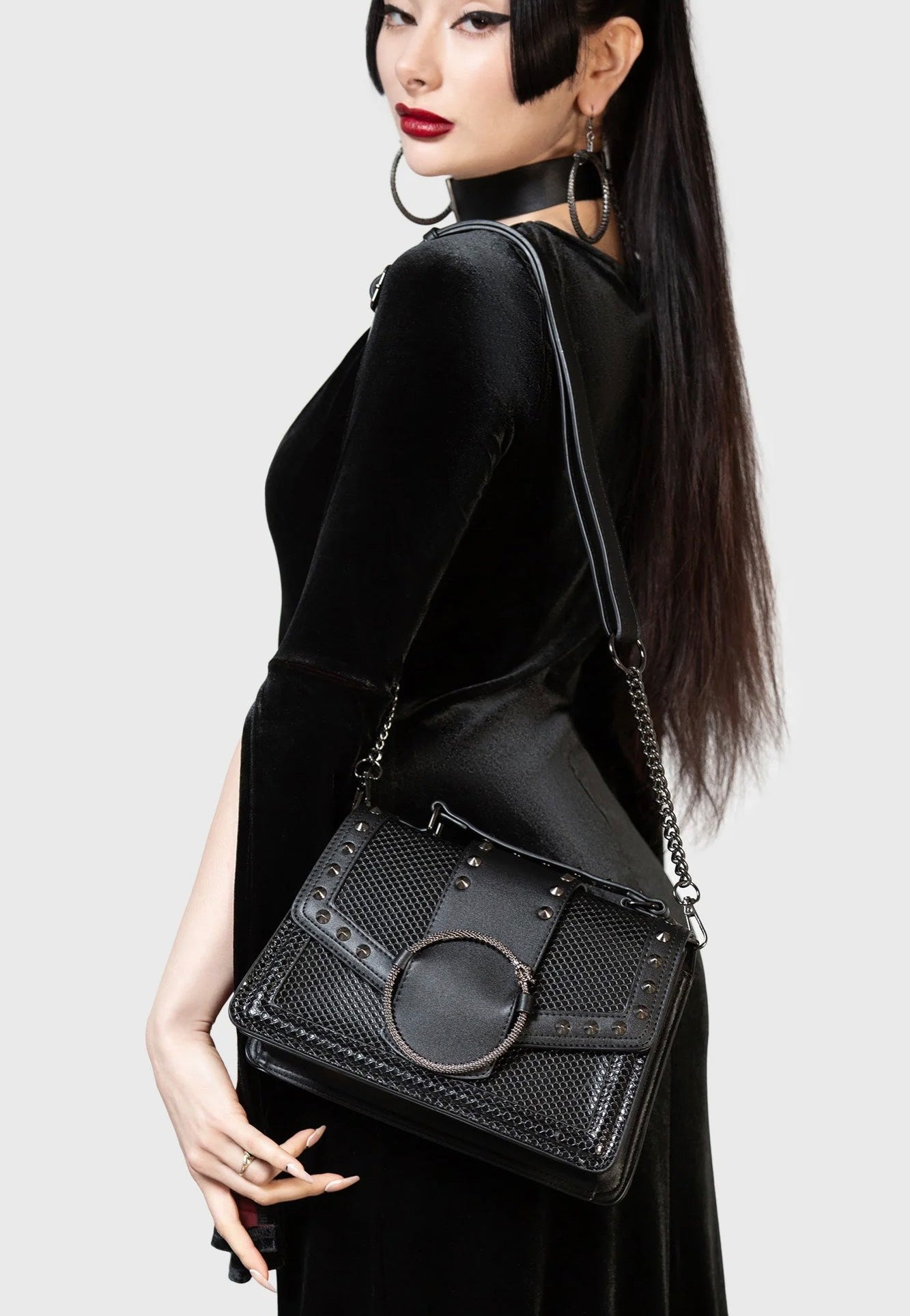 Killstar x Twin Temple - Viperine Black - Bag | Neutral-Image