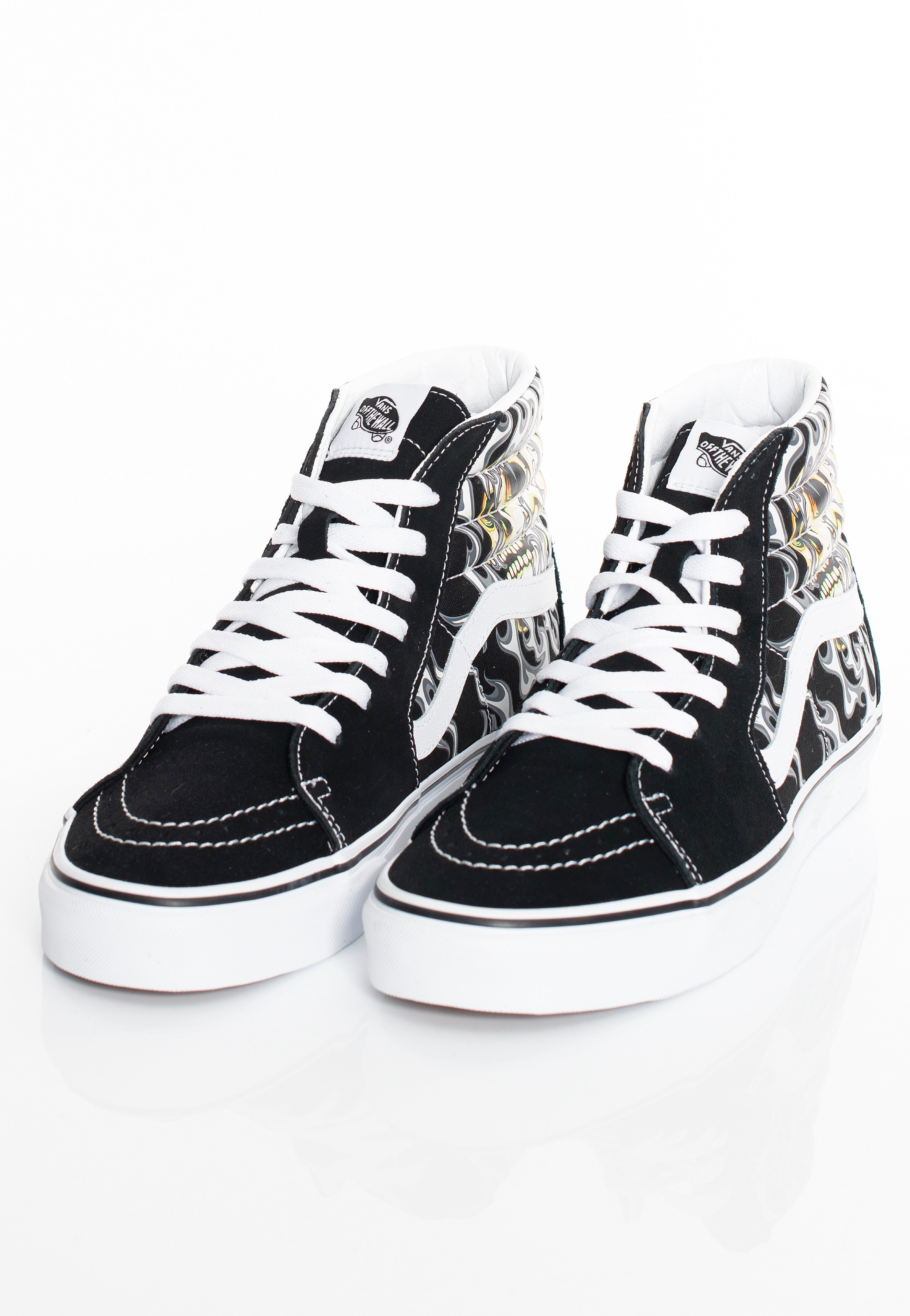 Vans - Sk8-Hi Flame Skull Black/True White - Shoes | Men-Image