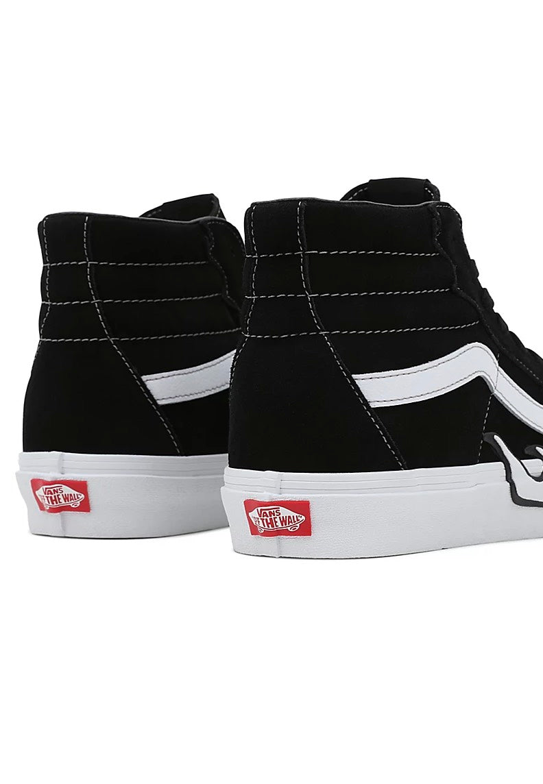 Vans - Sk8 Hi Flame Suede Black/White - Shoes | Men-Image