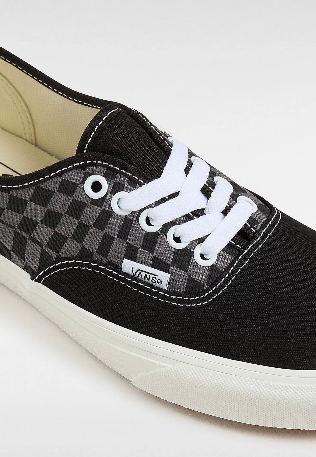 Vans - Authentic Warp Check Black - Shoes | Men-Image