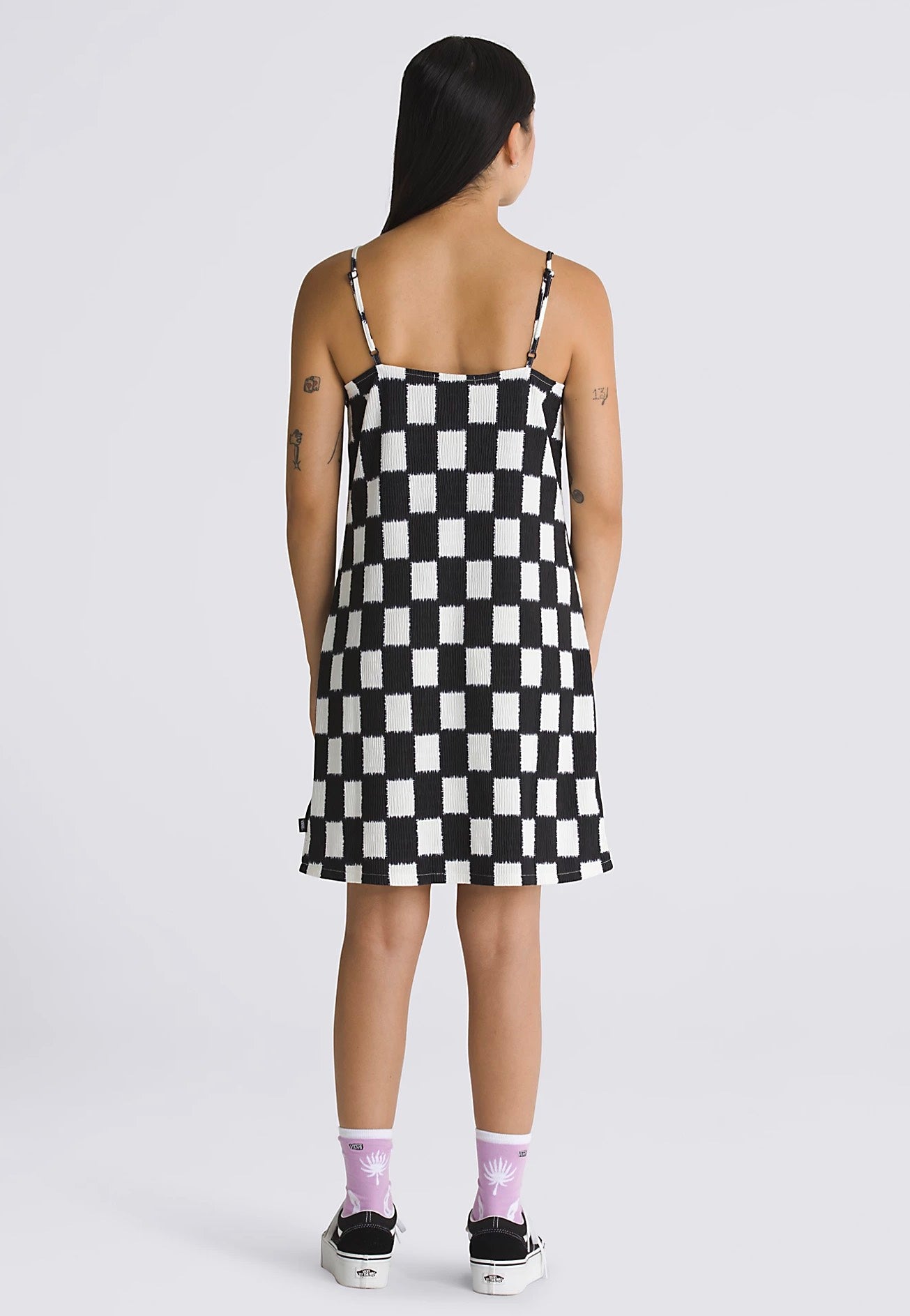 Vans - Benton Checker Cami Black/Marshmallow - Dress | Women-Image