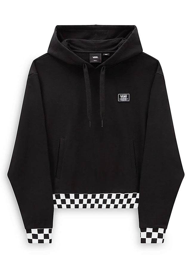 Vans - Boom Boom Check Crop II Black - Hoodie | Women-Image