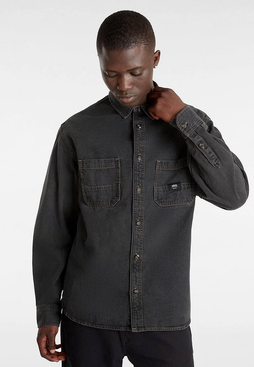 Vans - Stevens Pavement Washed Black - Shirt | Men-Image