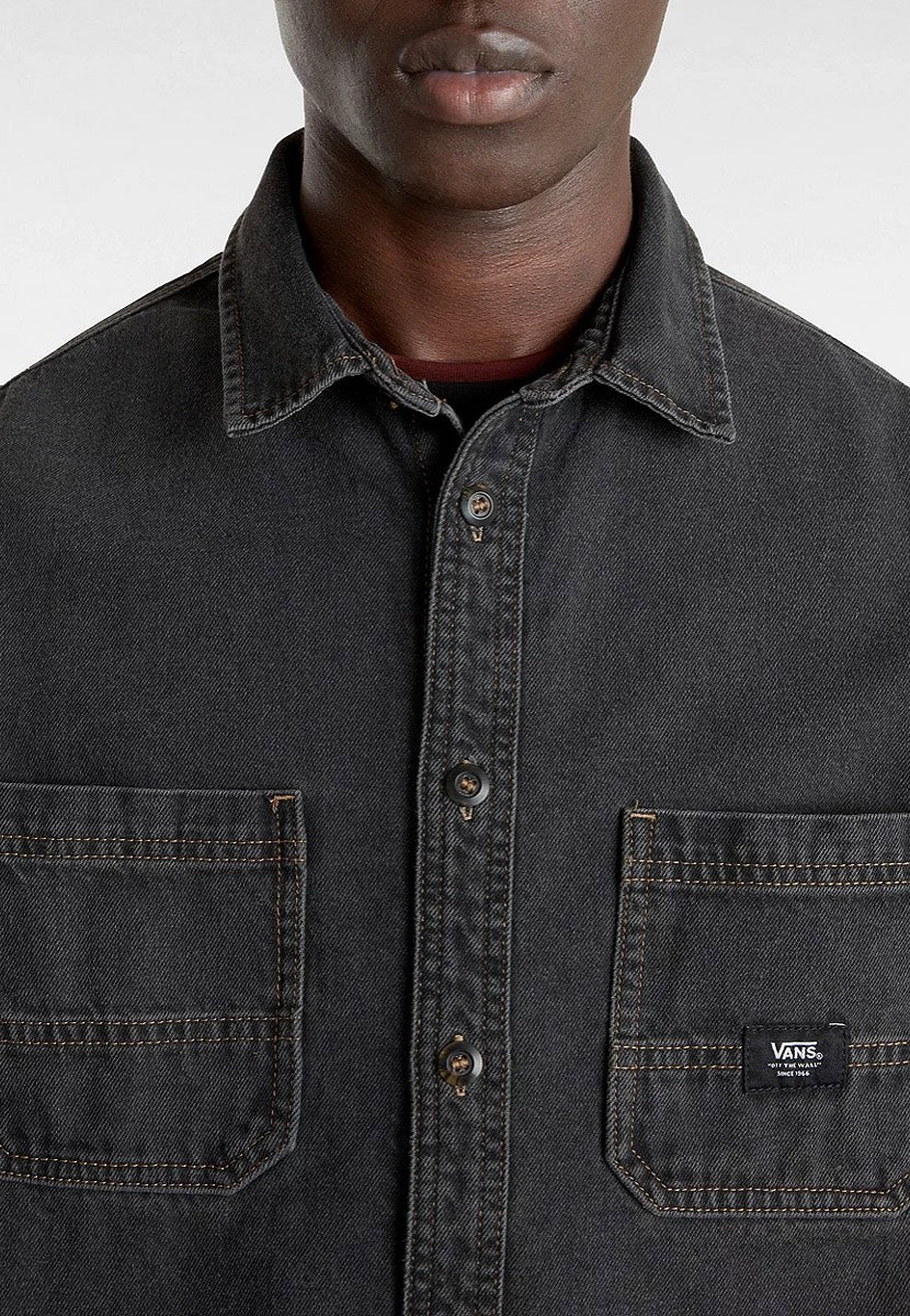 Vans - Stevens Pavement Washed Black - Shirt | Men-Image