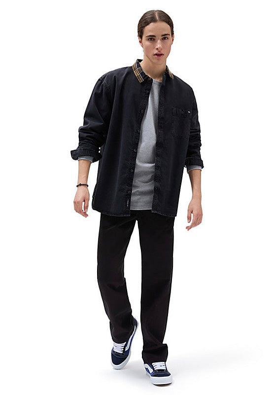 Vans - Deerfiel Woven Washed Black - Shirt | Men-Image