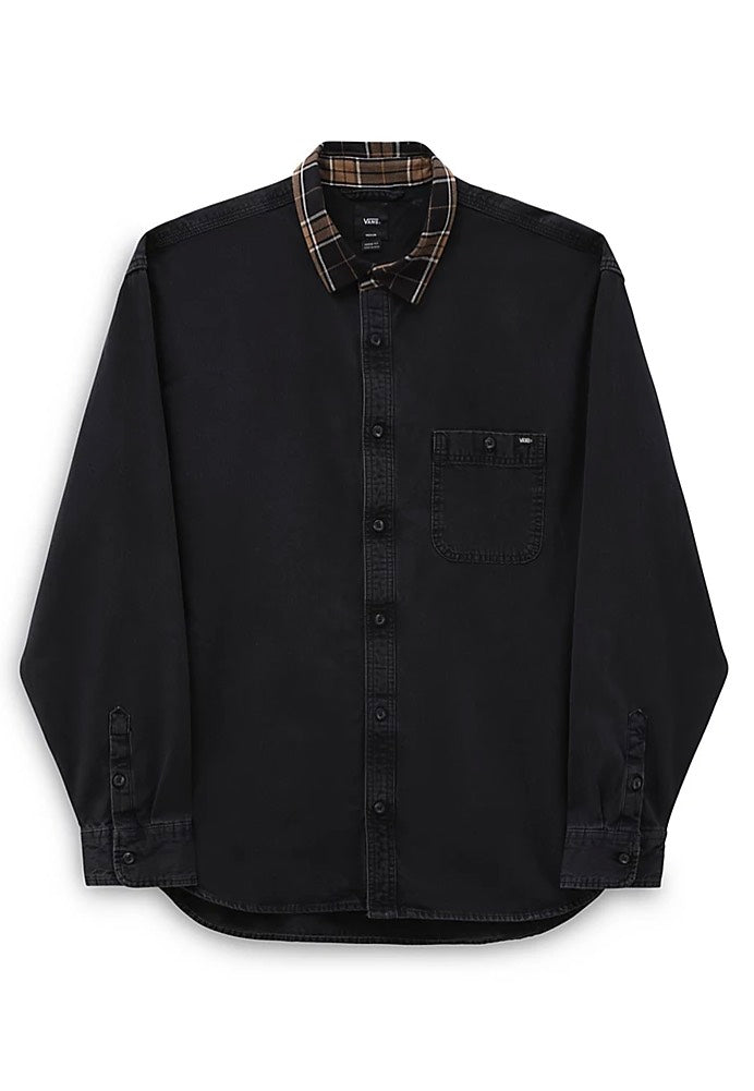 Vans - Deerfiel Woven Washed Black - Shirt | Men-Image