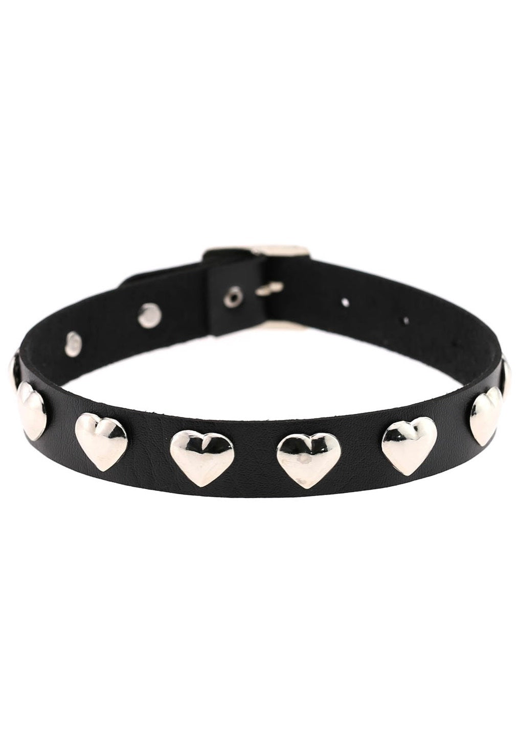 Bullet69 - Heart Rivet Neckband Black - Choker | Neutral-Image