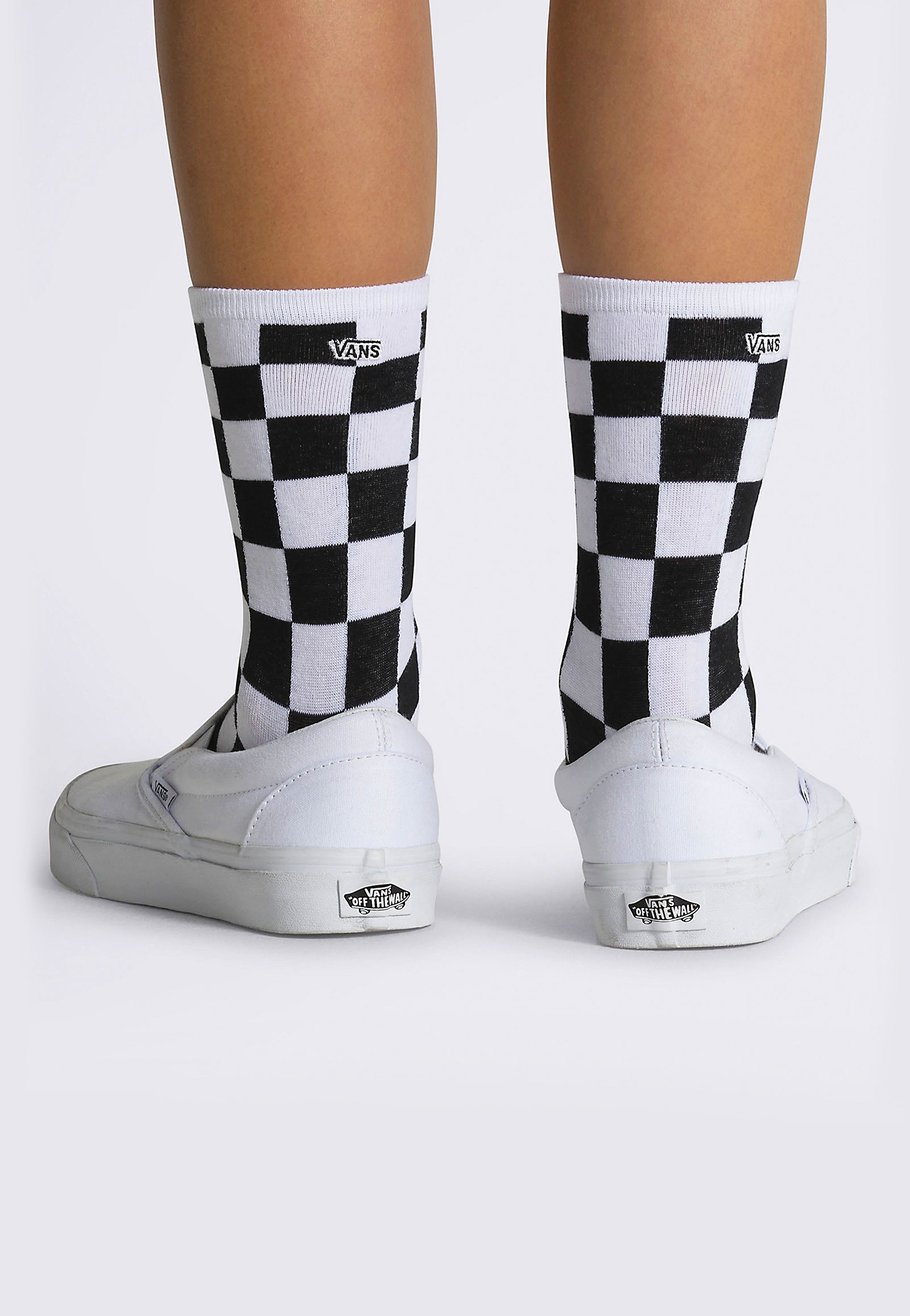 Vans - Ticker 6.5-10 Rox Ditsy Black Checkerboard - Socks | Women-Image