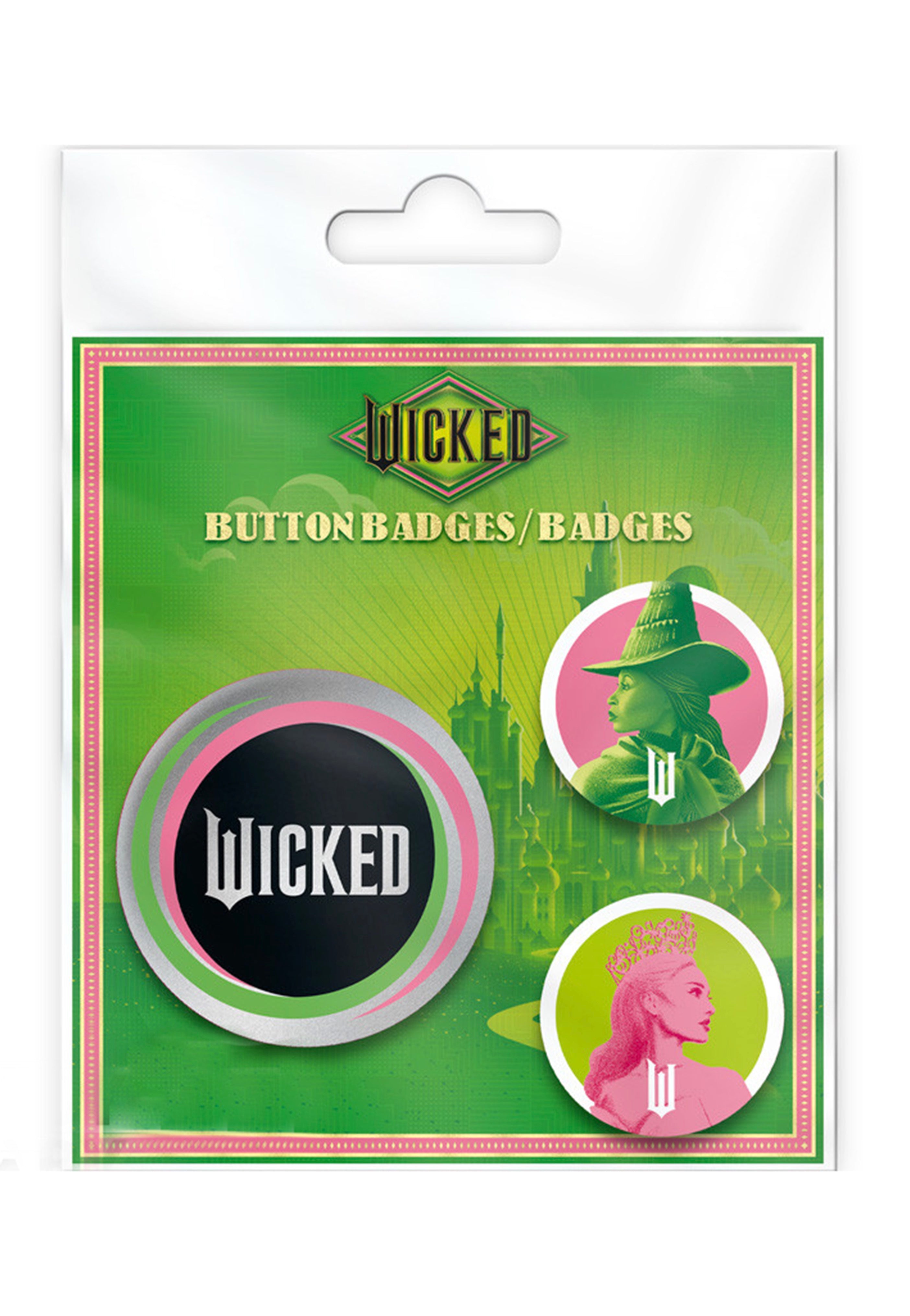 Wicked - Elphaba & Glinda Badge Pack - Button | Neutral-Image