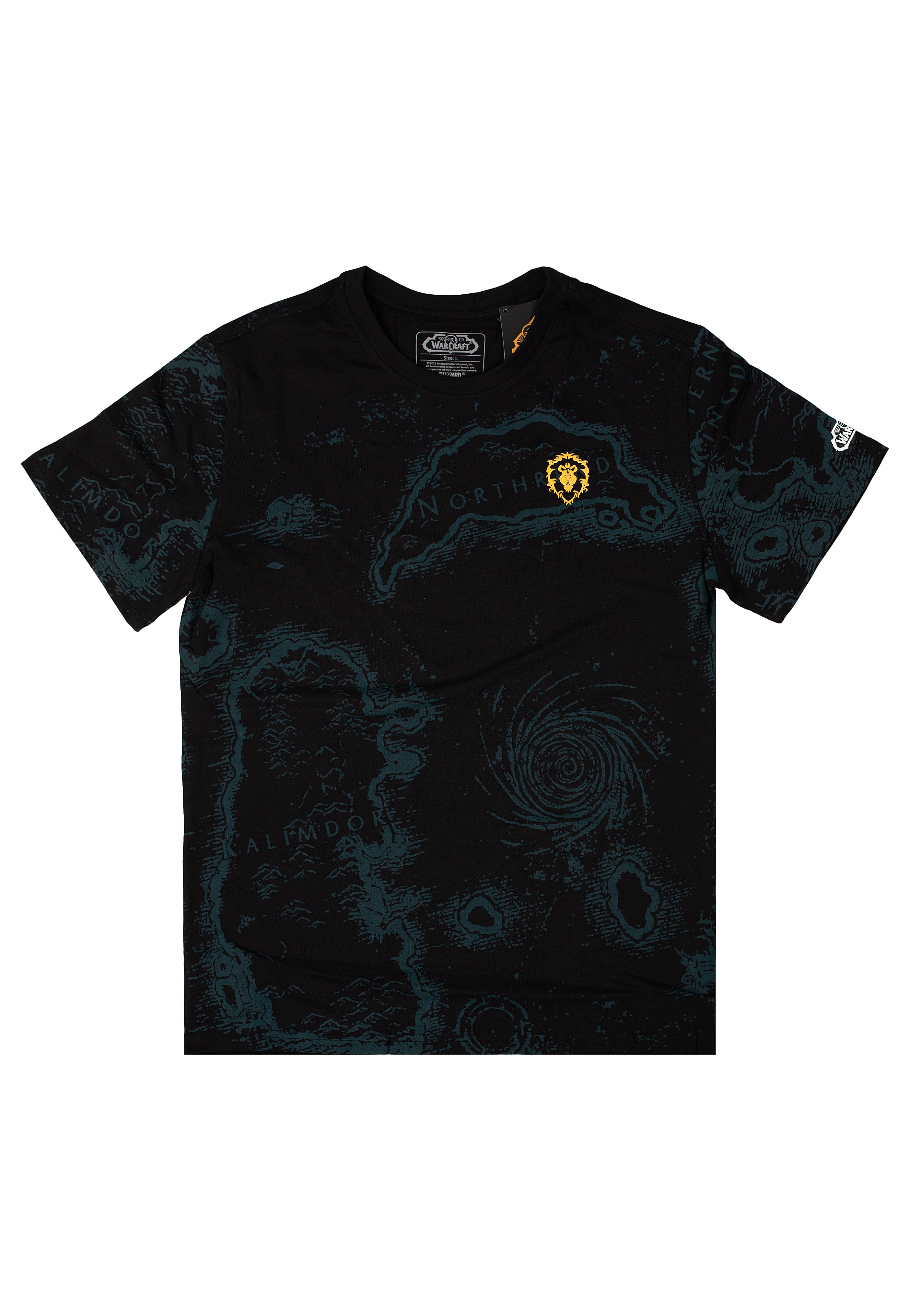 World Of Warcraft - Azeroth Map - T-Shirt | Neutral-Image