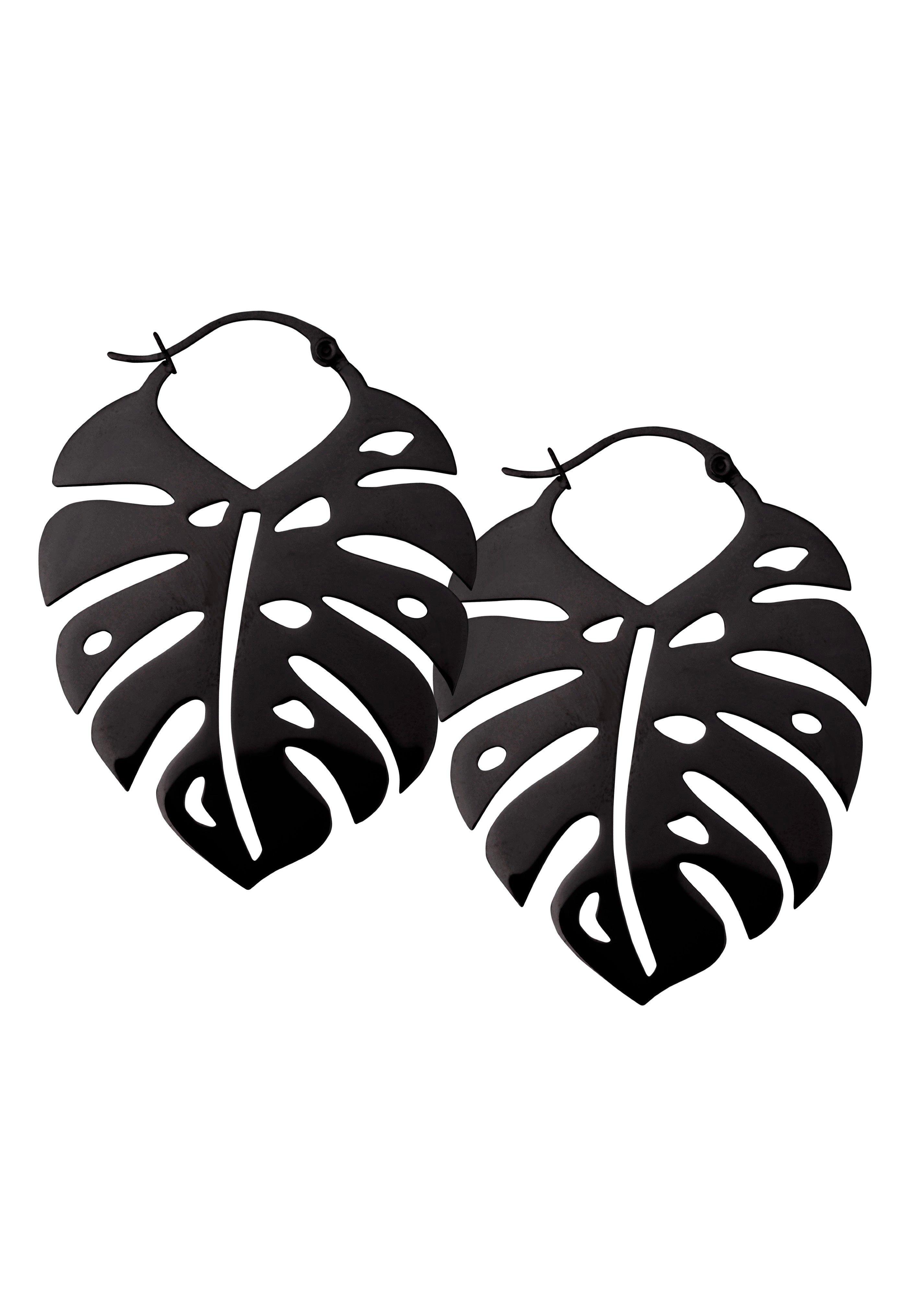 Wildcat - Monstera Leaf - Earrings | Neutral-Image