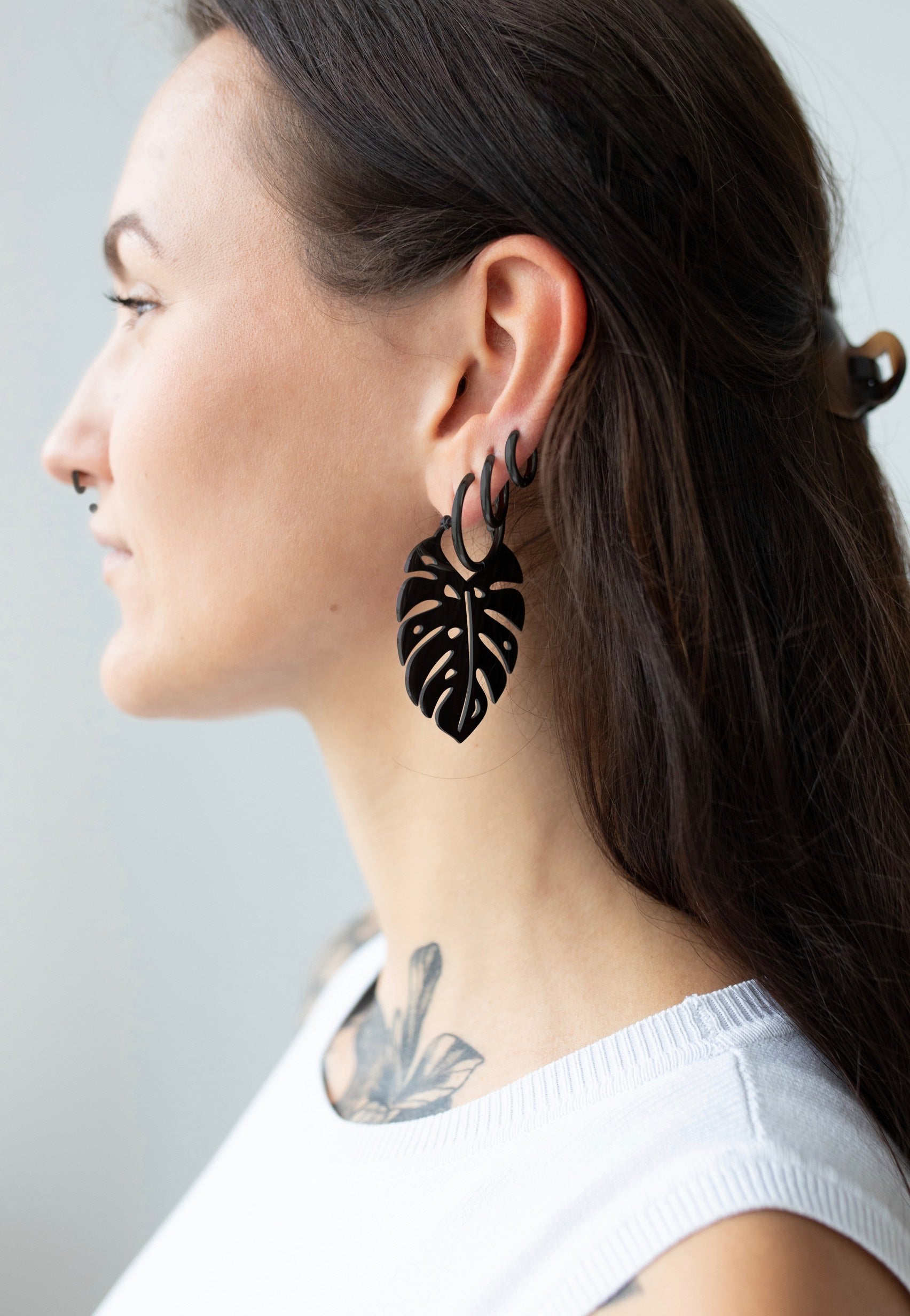 Wildcat - Monstera Leaf - Earrings | Neutral-Image