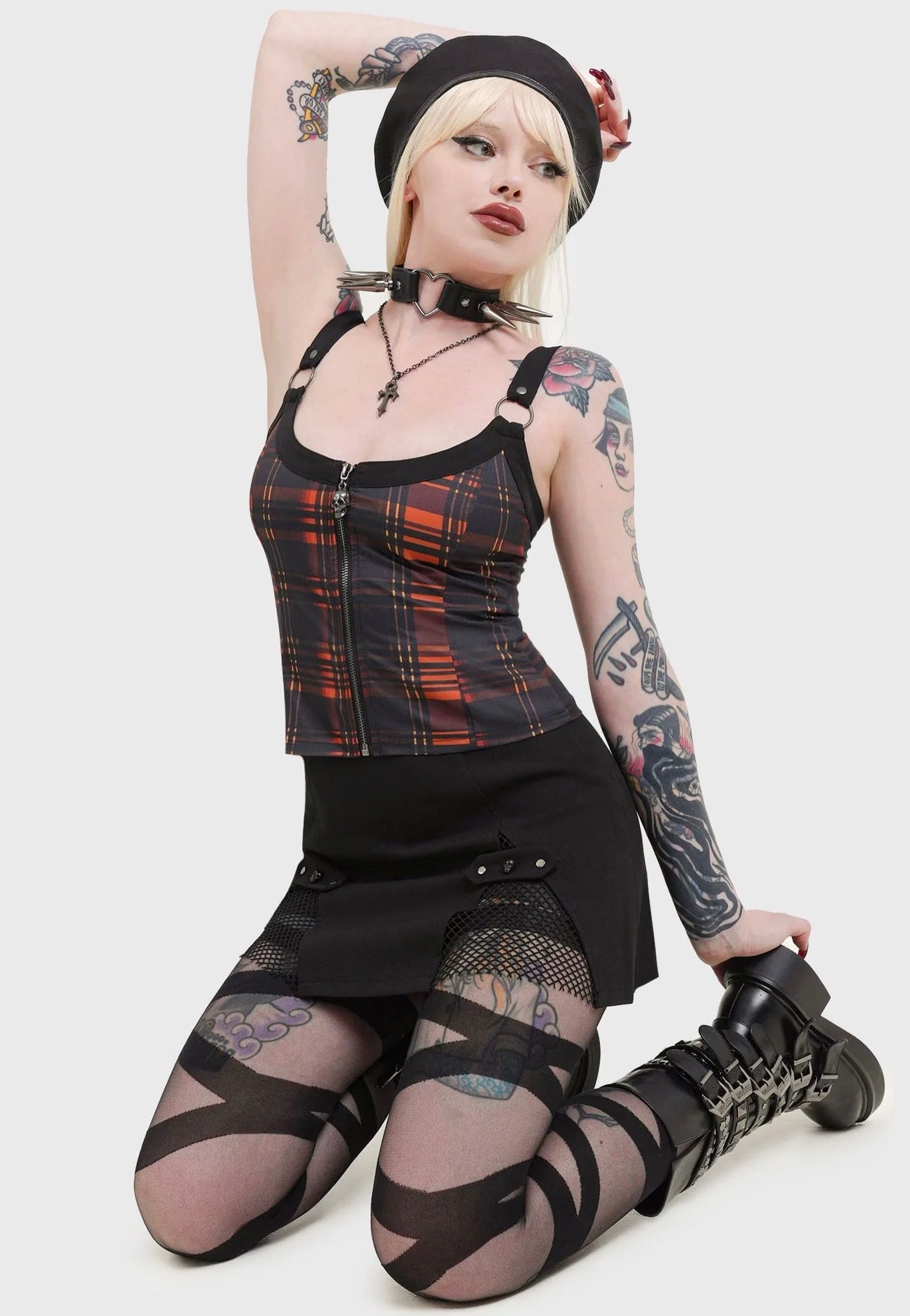 Killstar - Wrong Way Home Black - Skirt | Women-Image