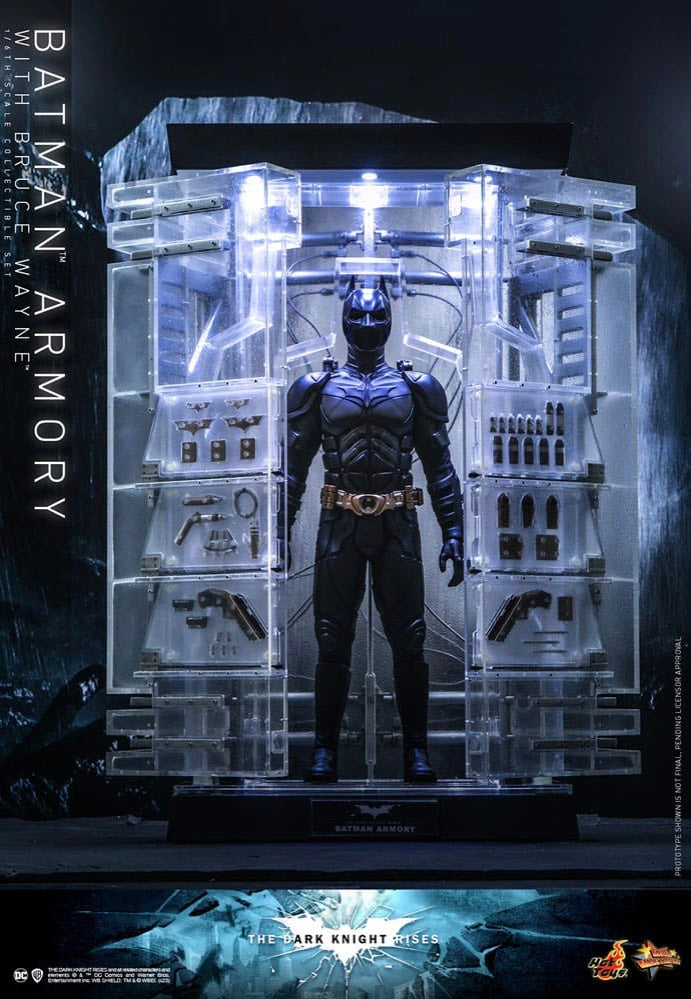 Batman - The Dark Knight Rises Batman Armory With Bruce Wayne 1:6 Movie Masterpiece - Figure | Neutral-Image