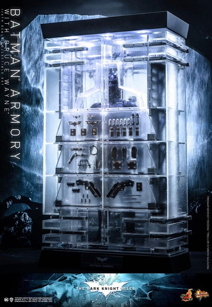 Batman - The Dark Knight Rises Batman Armory With Bruce Wayne 1:6 Movie Masterpiece - Figure | Neutral-Image